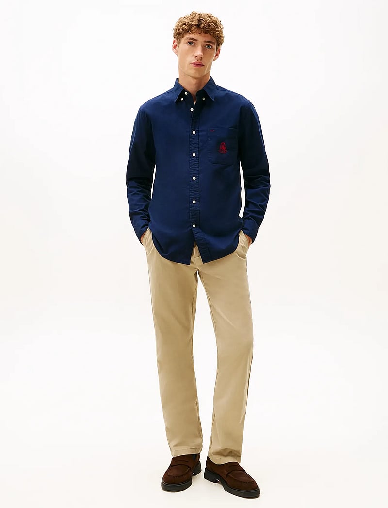 Tommy Hilfiger - BRUSHED OXF CREST POCKET SHIRT - basic skjorter - preppy navy - 2