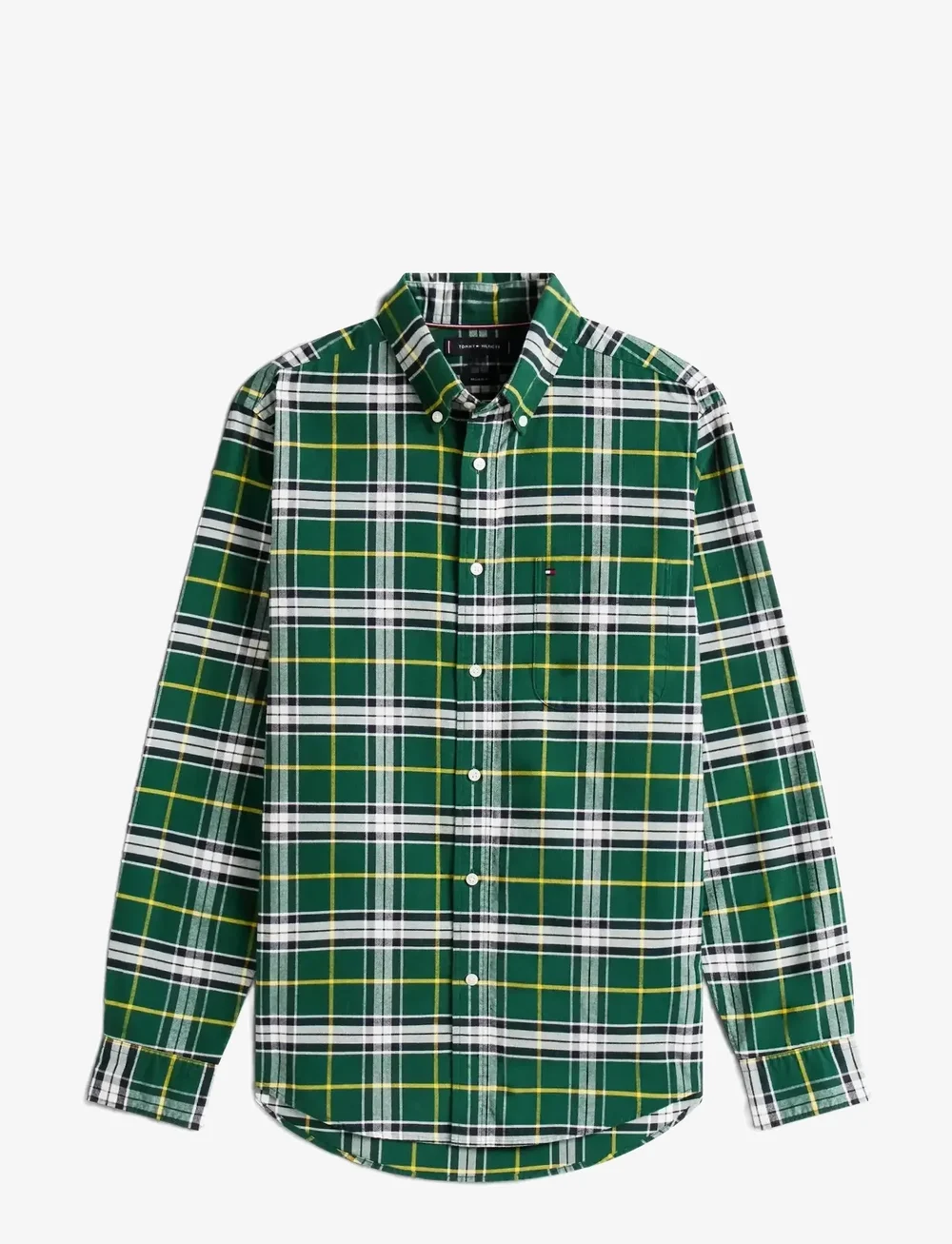Tommy Hilfiger - BRUSHED OXFORD CHECK RF SHIRT - karierte hemden - ornamental green / check - 1