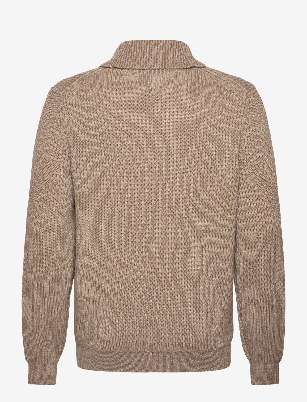 Tommy Hilfiger - DC SHAWL COLLAR SWEATER - neulotut poolot - coastal taupe heather - 2