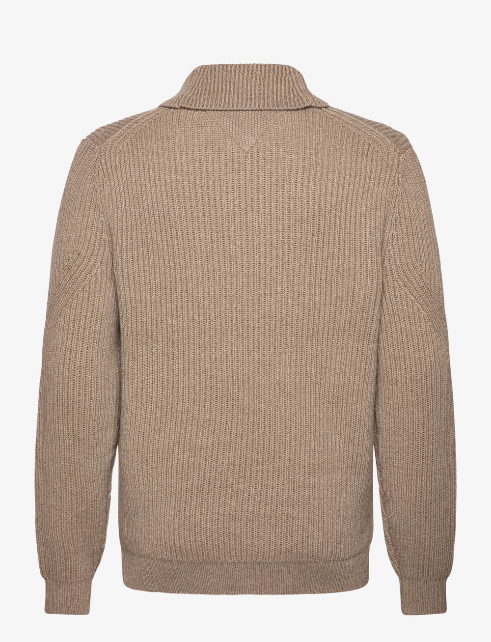 Tommy Hilfiger - DC SHAWL COLLAR SWEATER - gestrickte polohemden - coastal taupe heather - 2