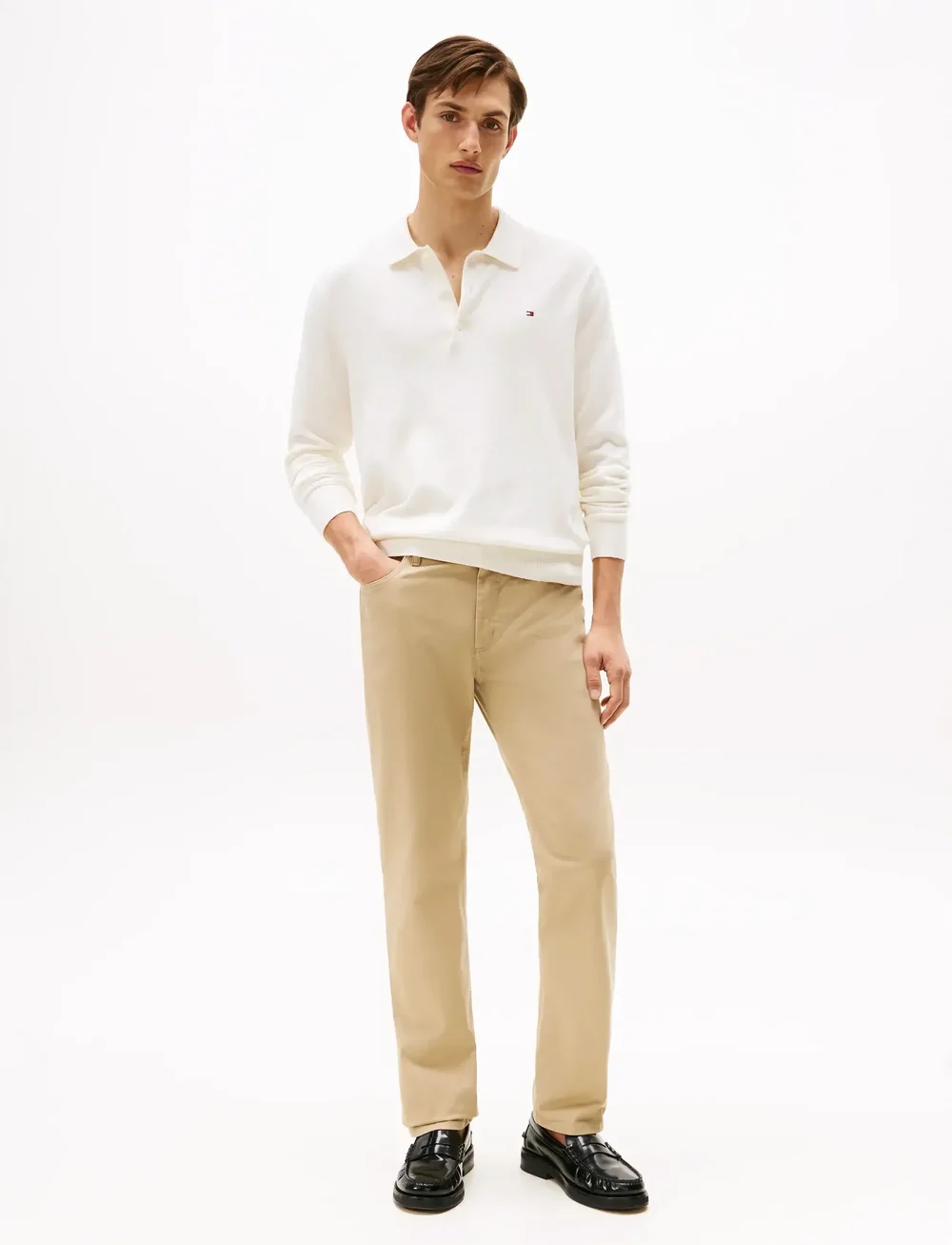 Tommy Hilfiger - DENTON 5PKT ESSENTIAL TWILL - vabaaja püksid - batique khaki - 0