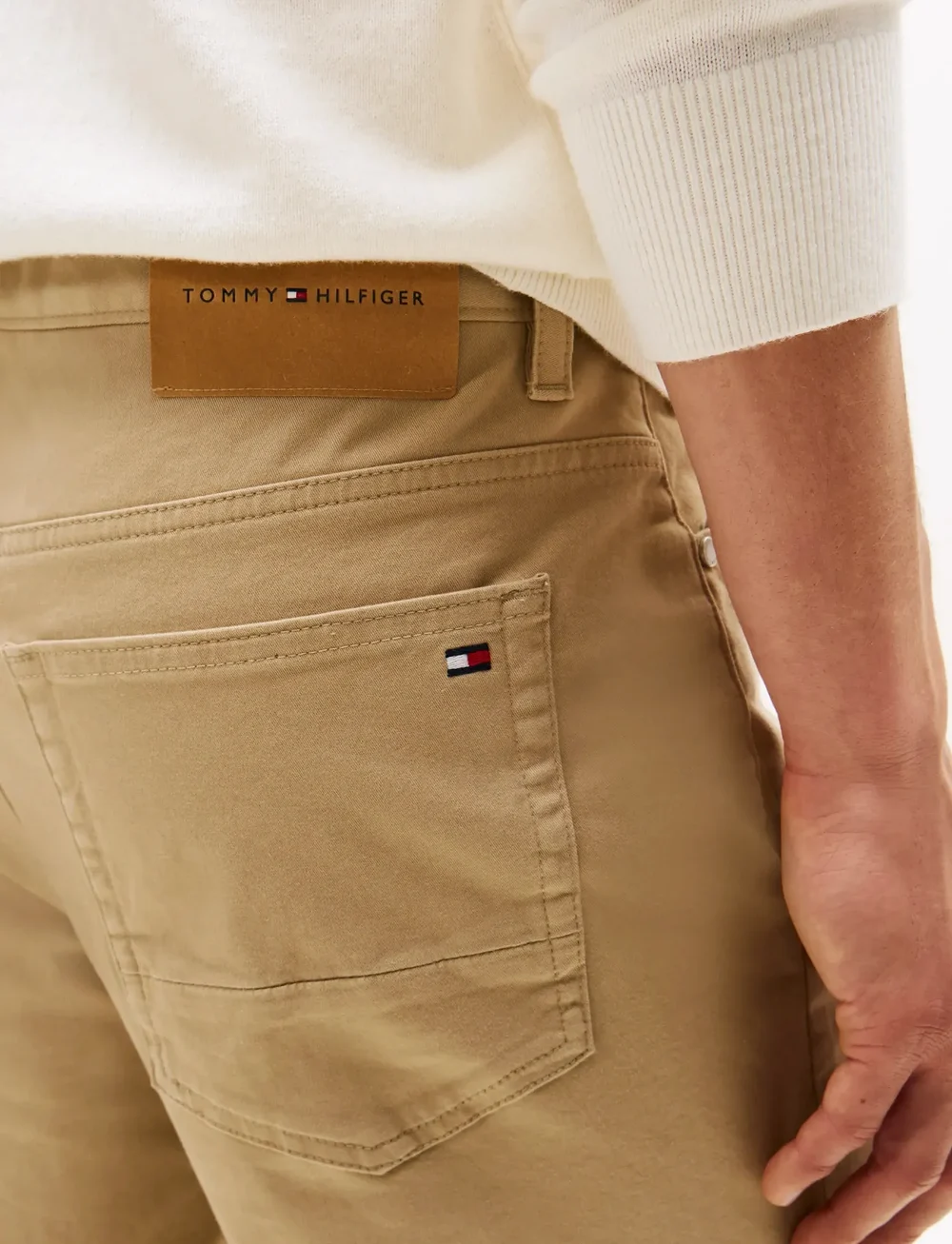 Tommy Hilfiger - DENTON 5PKT ESSENTIAL TWILL - vabaaja püksid - batique khaki - 3