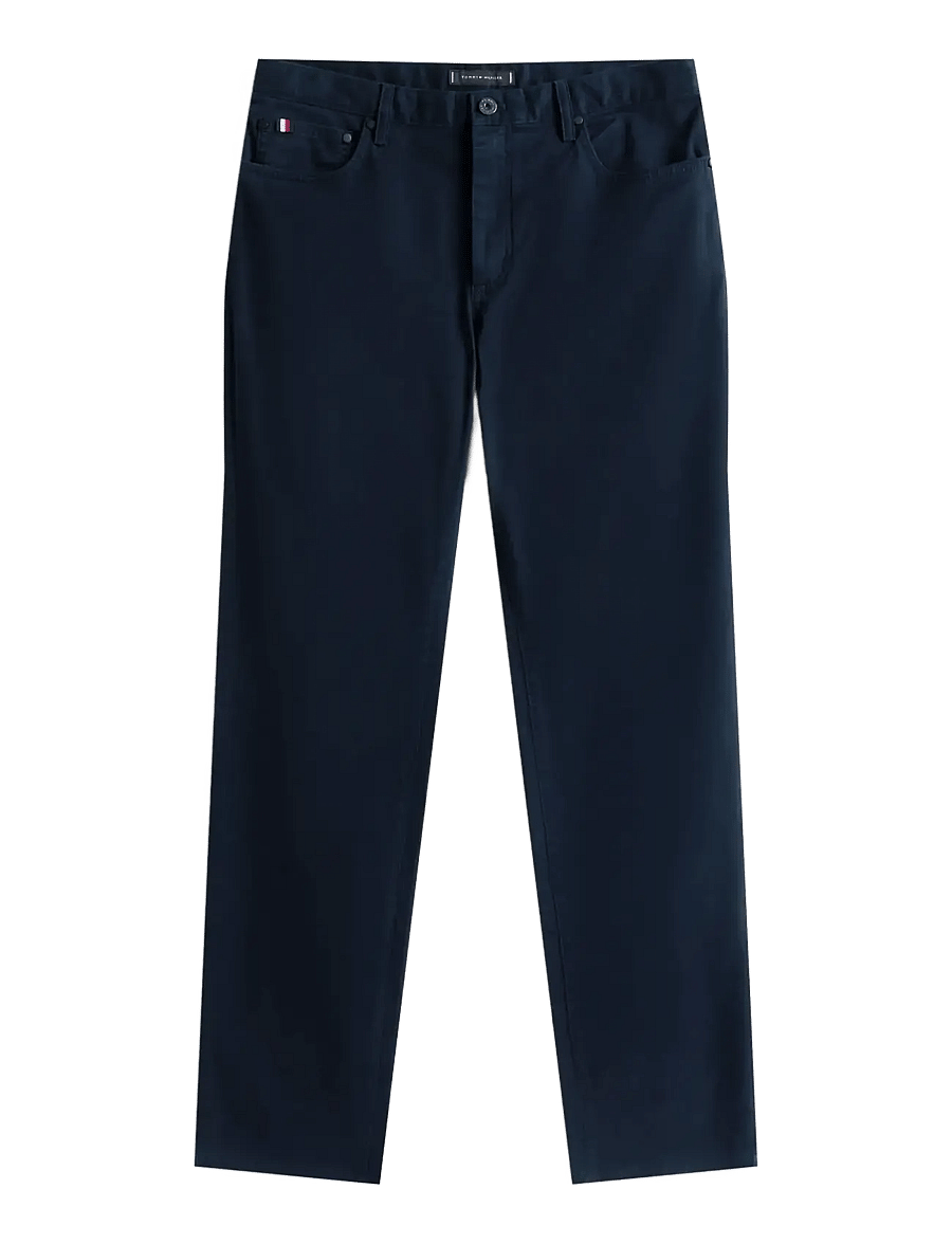 Tommy Hilfiger - DENTON 5PKT ESSENTIAL TWILL - freizeithosen - navy blue - 1