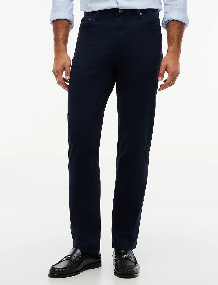 Tommy Hilfiger - DENTON 5PKT ESSENTIAL TWILL - casual byxor - navy blue - 0