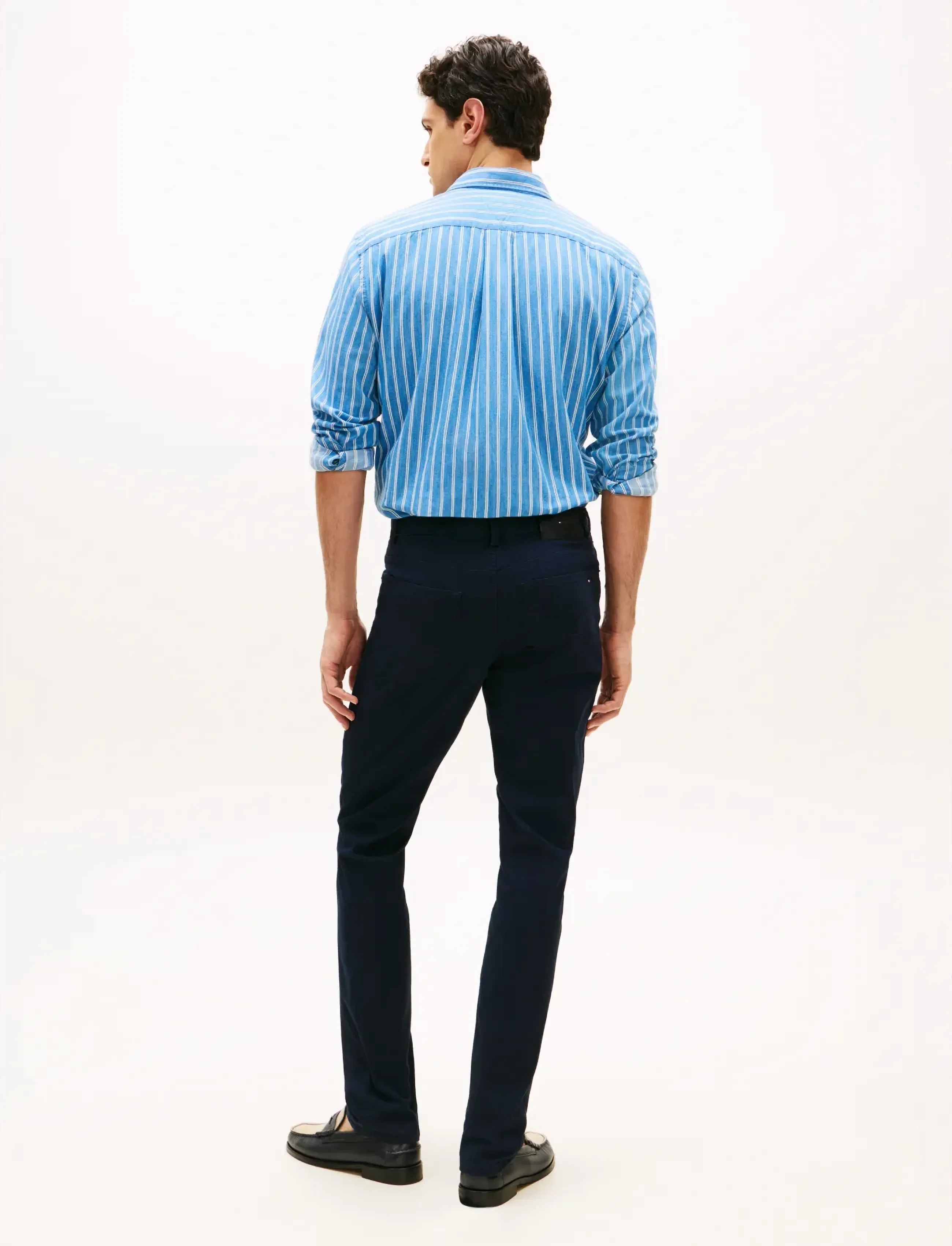 Tommy Hilfiger - DENTON 5PKT ESSENTIAL TWILL - casual byxor - navy blue - 2