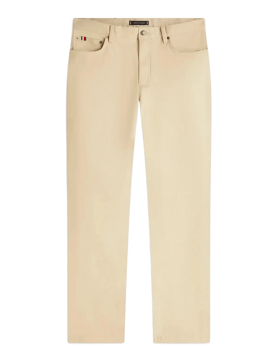 Tommy Hilfiger - DENTON 5PKT ESSENTIAL TWILL - casual byxor - sandalwood - 1