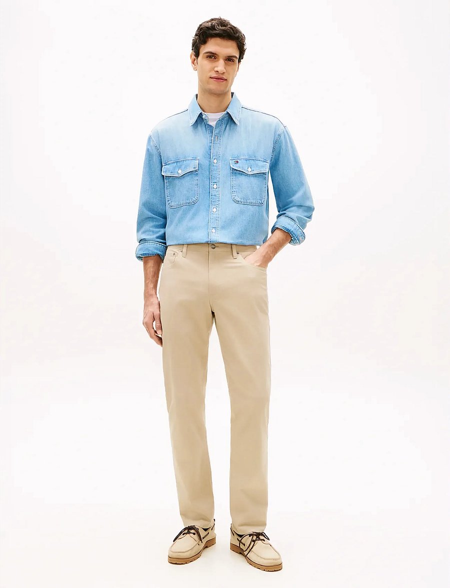 Tommy Hilfiger - DENTON 5PKT ESSENTIAL TWILL - casual byxor - sandalwood - 3
