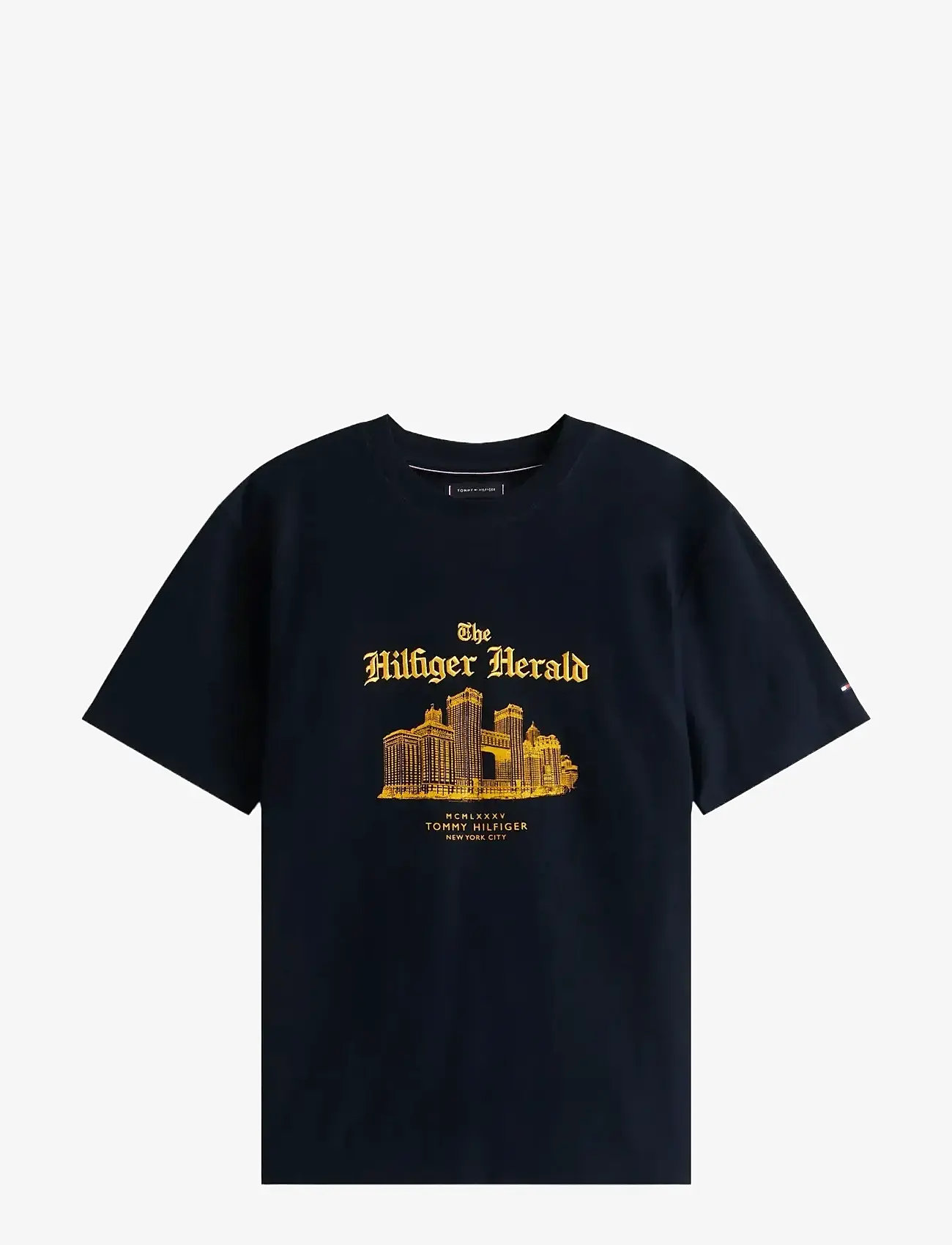 Tommy Hilfiger - HERALD SKYLINE GRAPHIC TEE - t-shirts - desert sky - 1