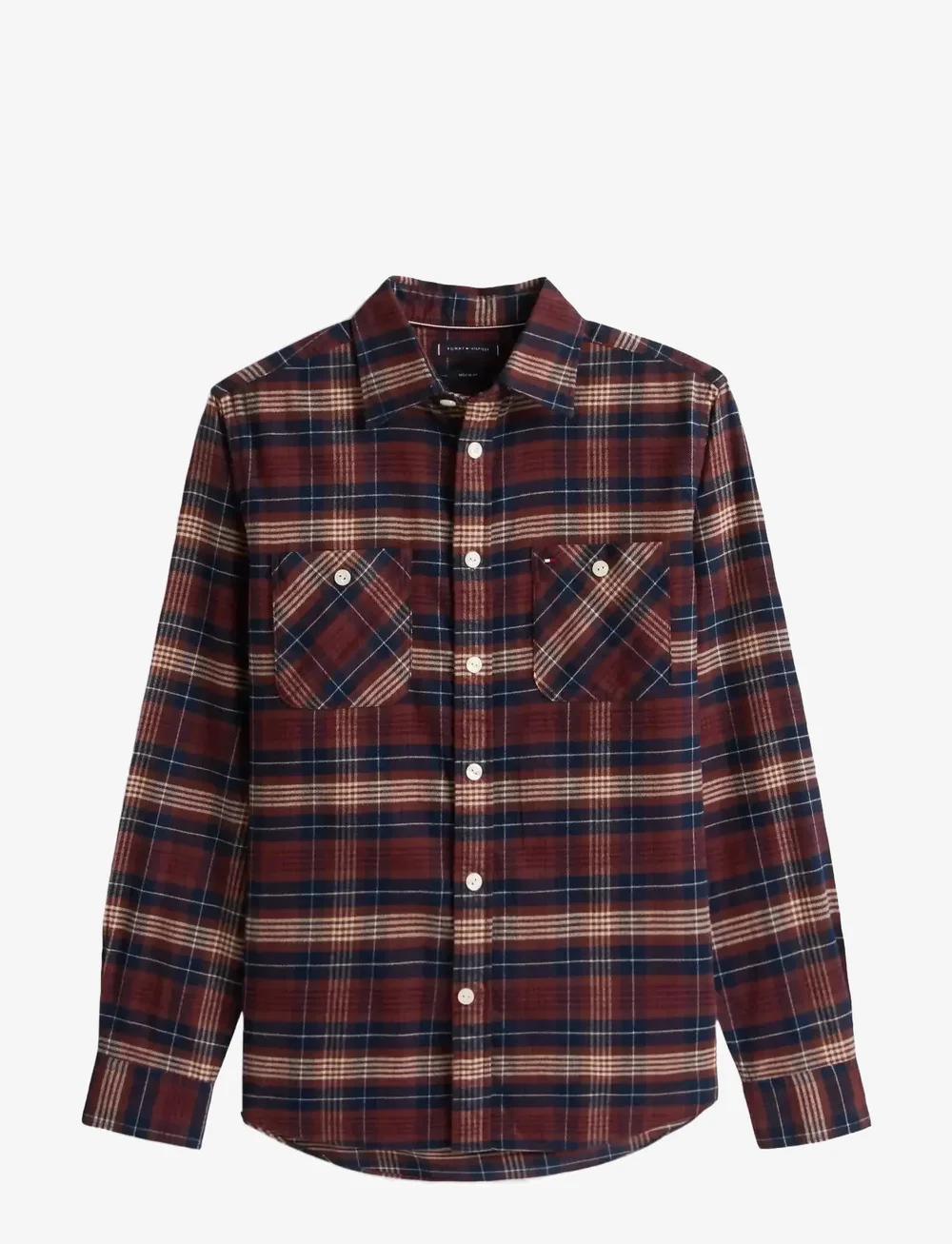 Tommy Hilfiger - FLANNEL TARTAN POCKET RF SHIRT - flanell-hemden - deep burgundy / check - 1