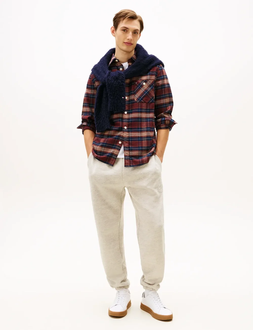 Tommy Hilfiger - FLANNEL TARTAN POCKET RF SHIRT - flanell-hemden - deep burgundy / check - 2