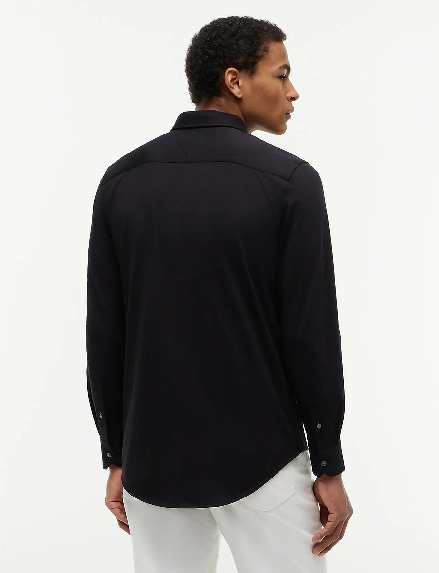 Tommy Hilfiger - PERFORMANCE SF INTERLOCK - rennot kauluspaidat - black - 2