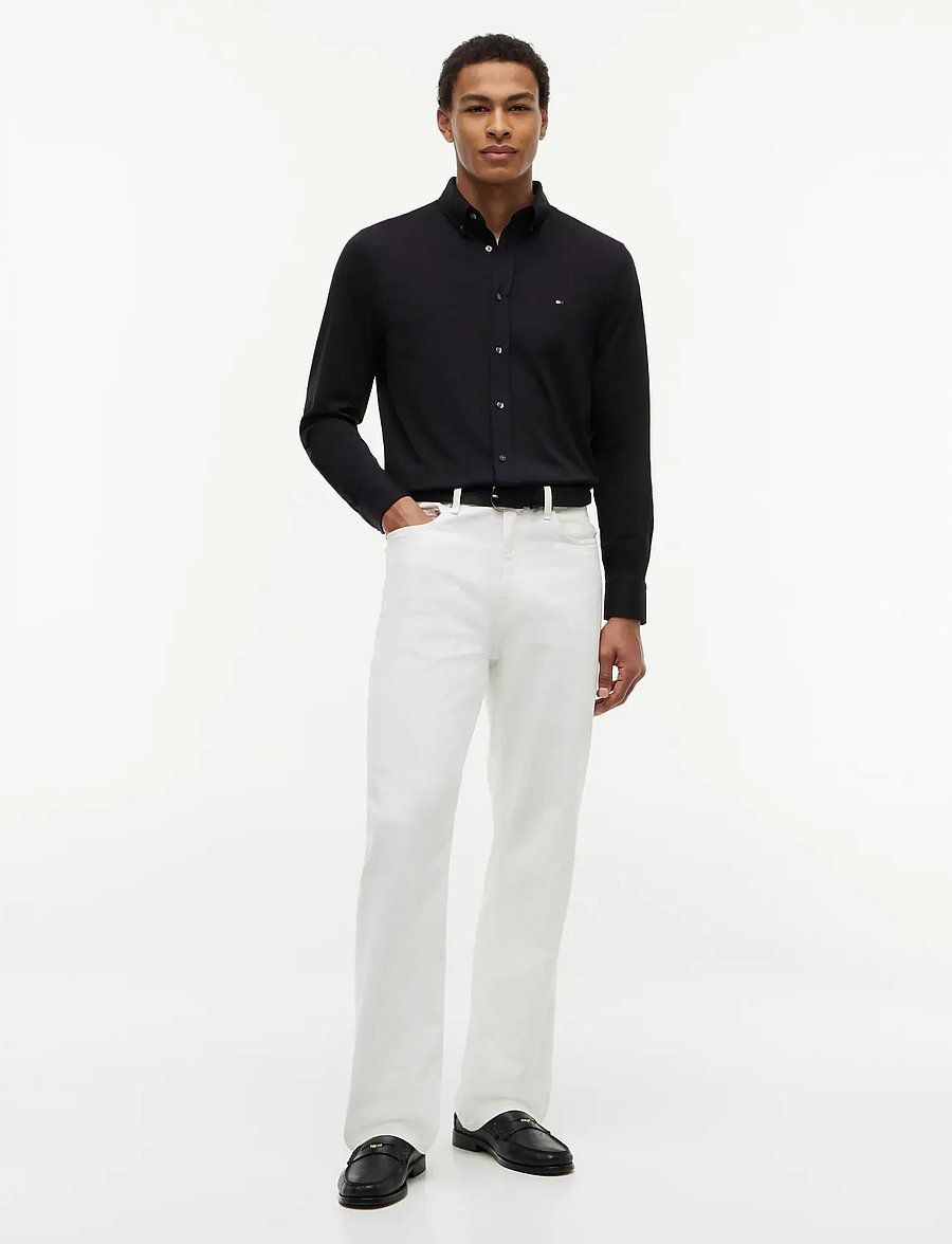 Tommy Hilfiger - PERFORMANCE SF INTERLOCK - rennot kauluspaidat - black - 4