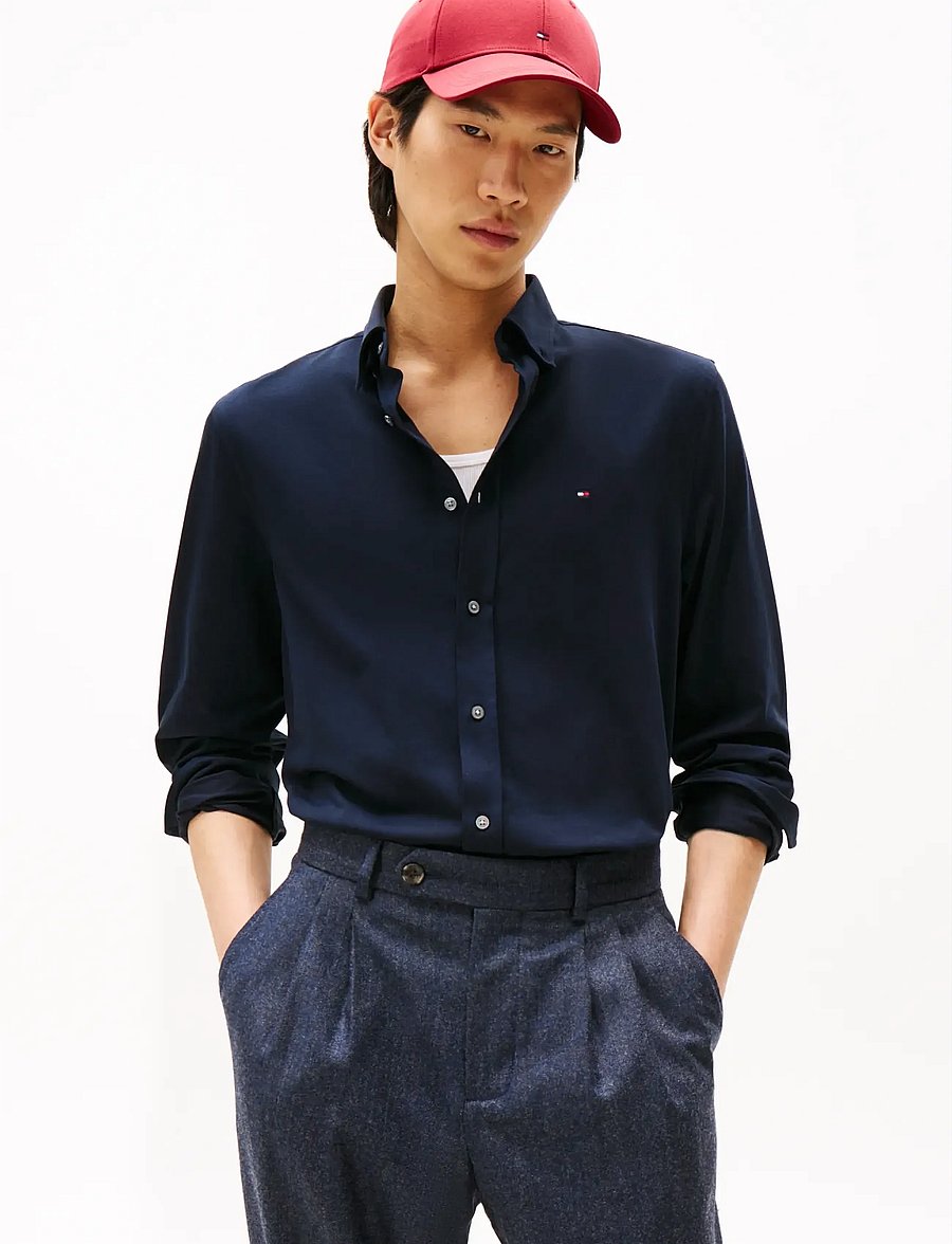 Tommy Hilfiger - PERFORMANCE SF INTERLOCK - vabaajasärgid - desert sky - 0
