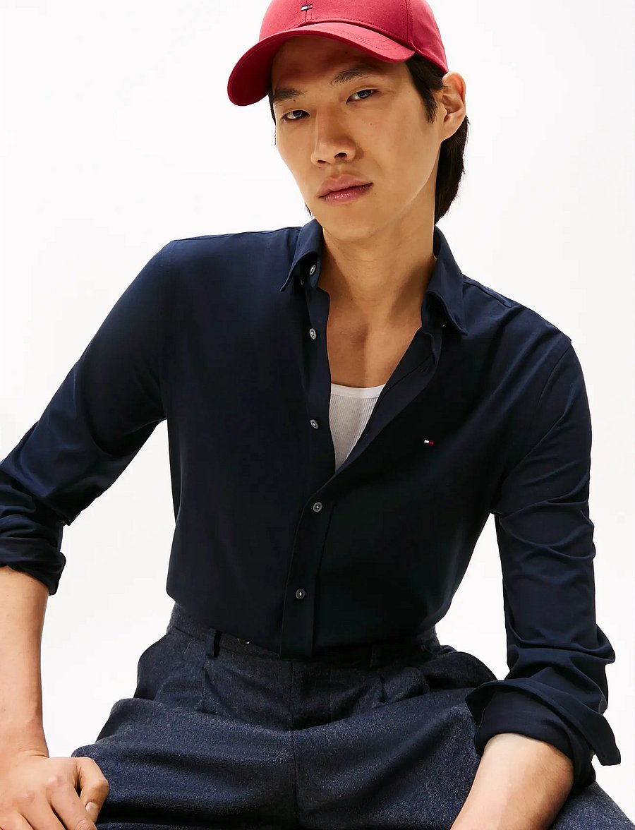 Tommy Hilfiger - PERFORMANCE SF INTERLOCK - vabaajasärgid - desert sky - 4