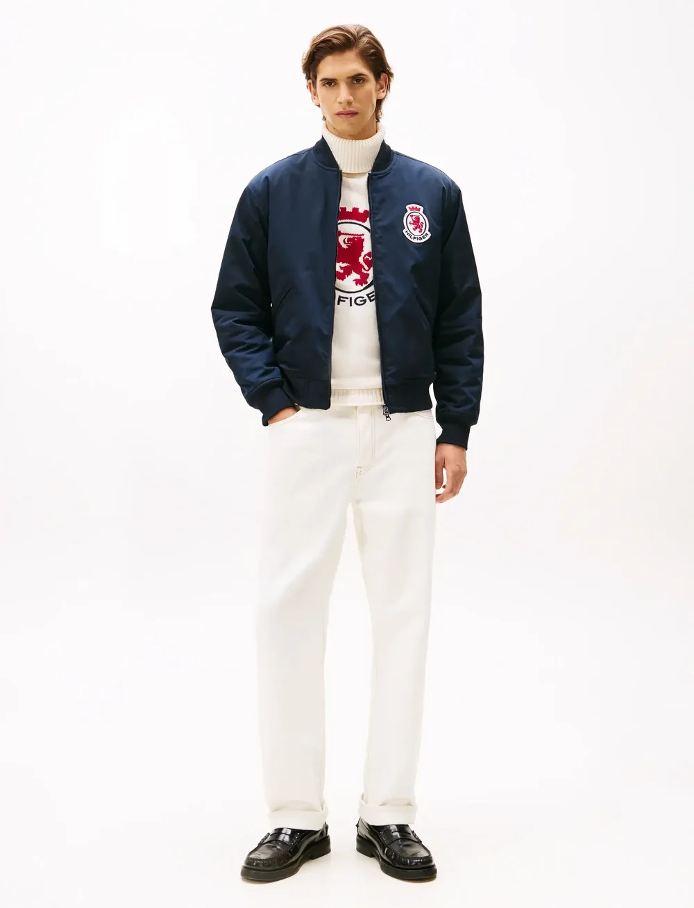Tommy Hilfiger - RWB CREST BOMBER - rudeninės striukės - desert sky - 2