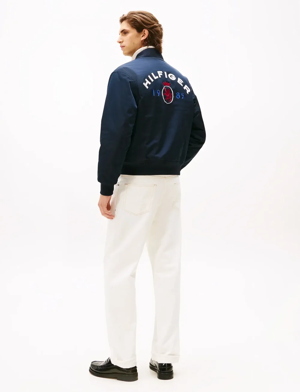 Tommy Hilfiger - RWB CREST BOMBER - rudeninės striukės - desert sky - 3