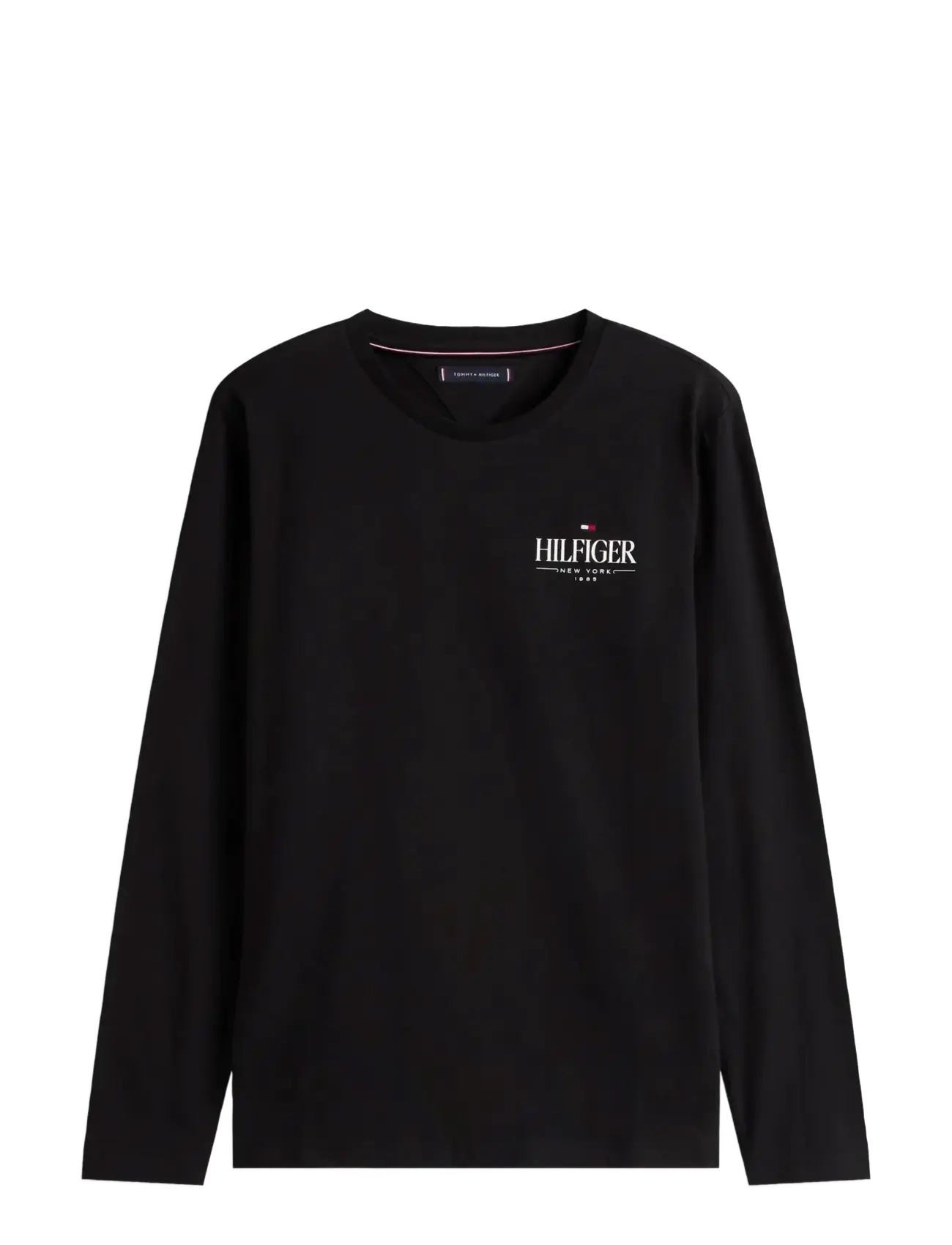 HILFIGER STACK LS TEE - BLACK