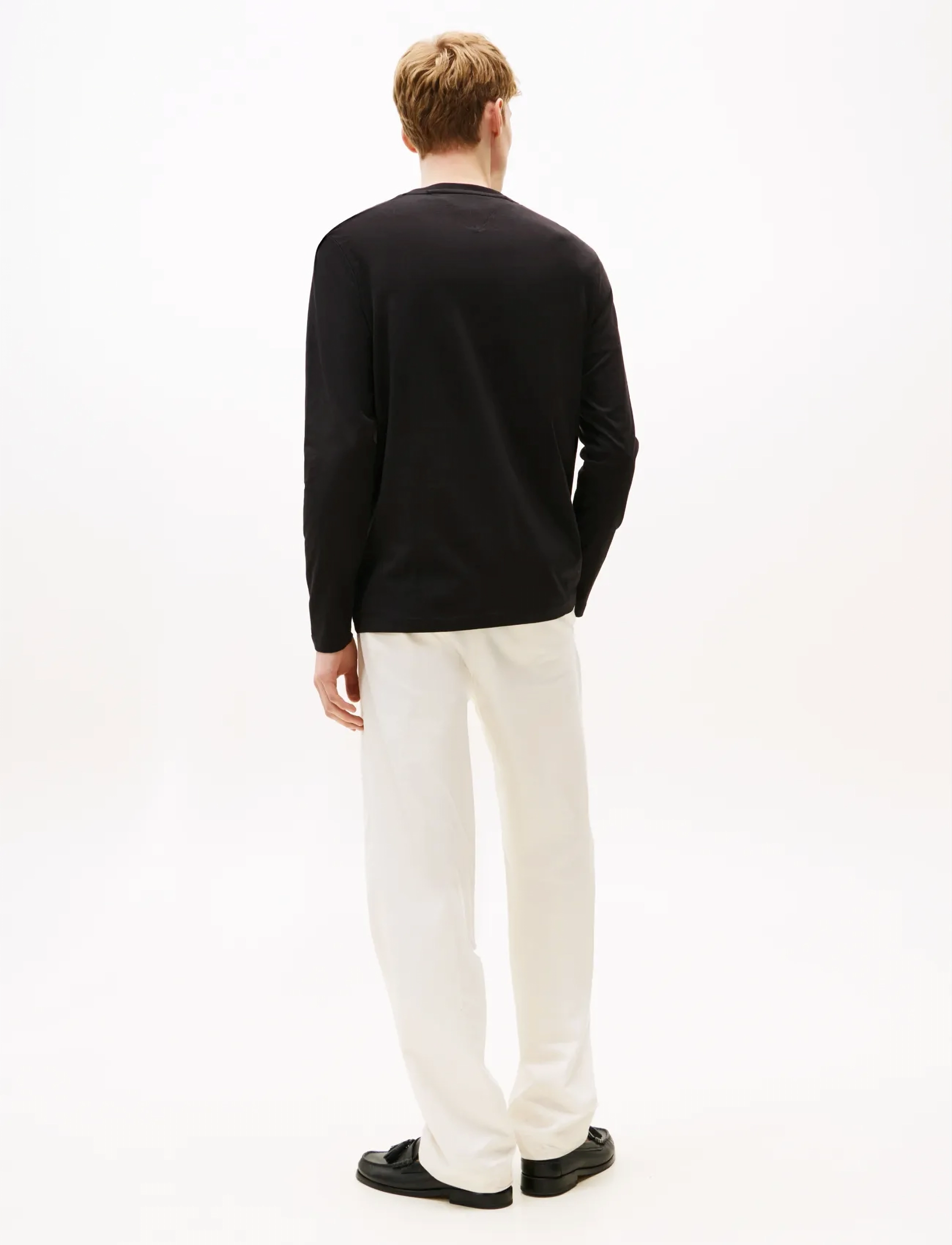 Tommy Hilfiger - HILFIGER STACK LS TEE - pitkähihaiset - black - 3