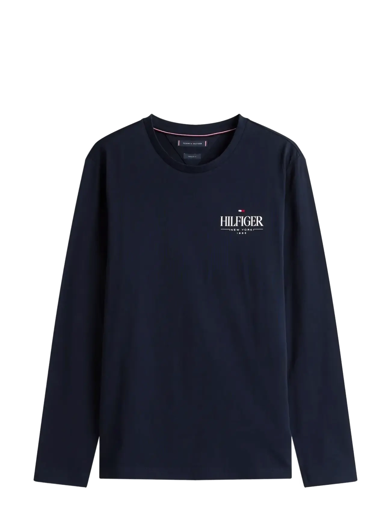 TOMMY HILFIGER Hilfiger Stack Ls Tee Navy - L - Herren