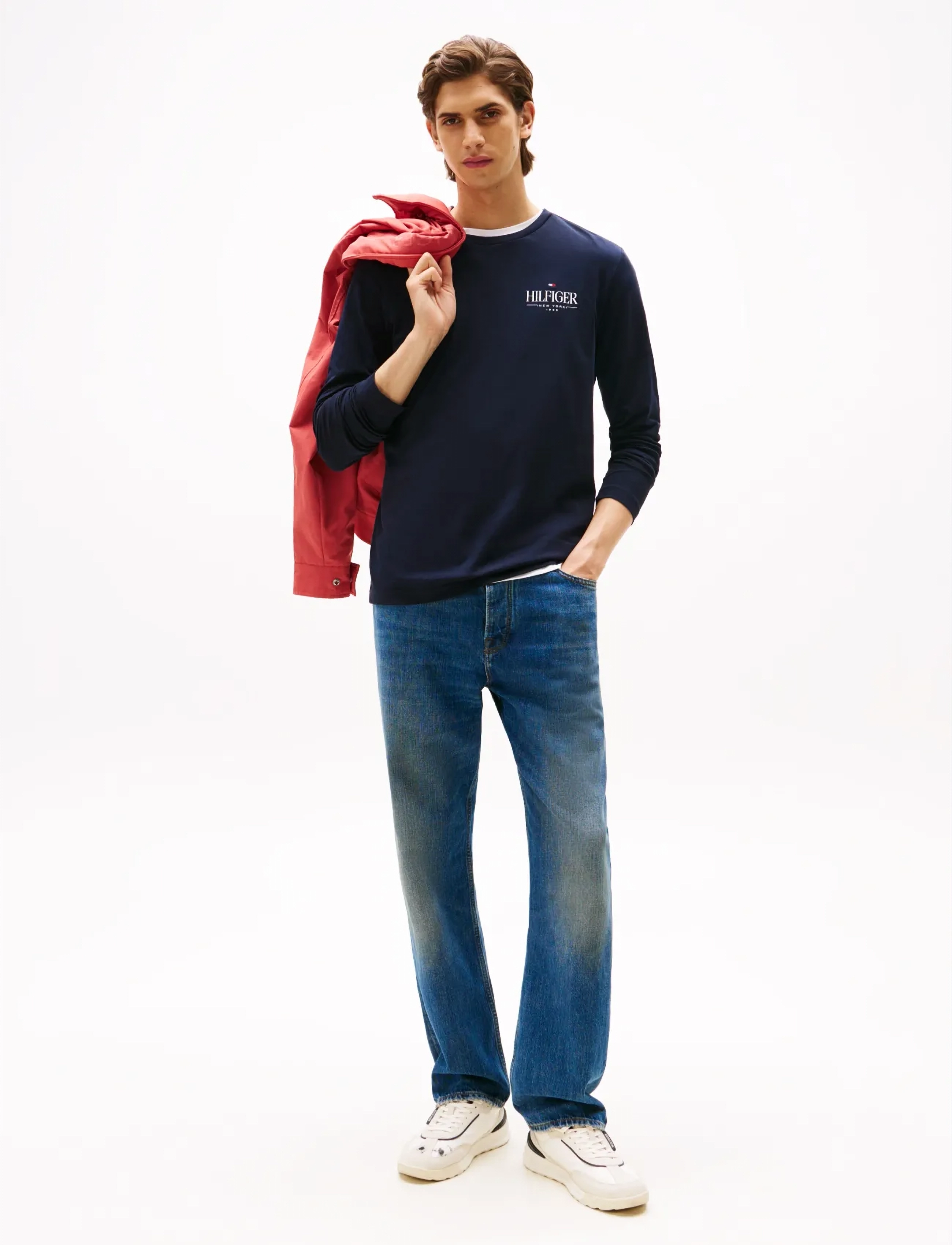 Tommy Hilfiger - HILFIGER STACK LS TEE - langärmelig - desert sky - 2