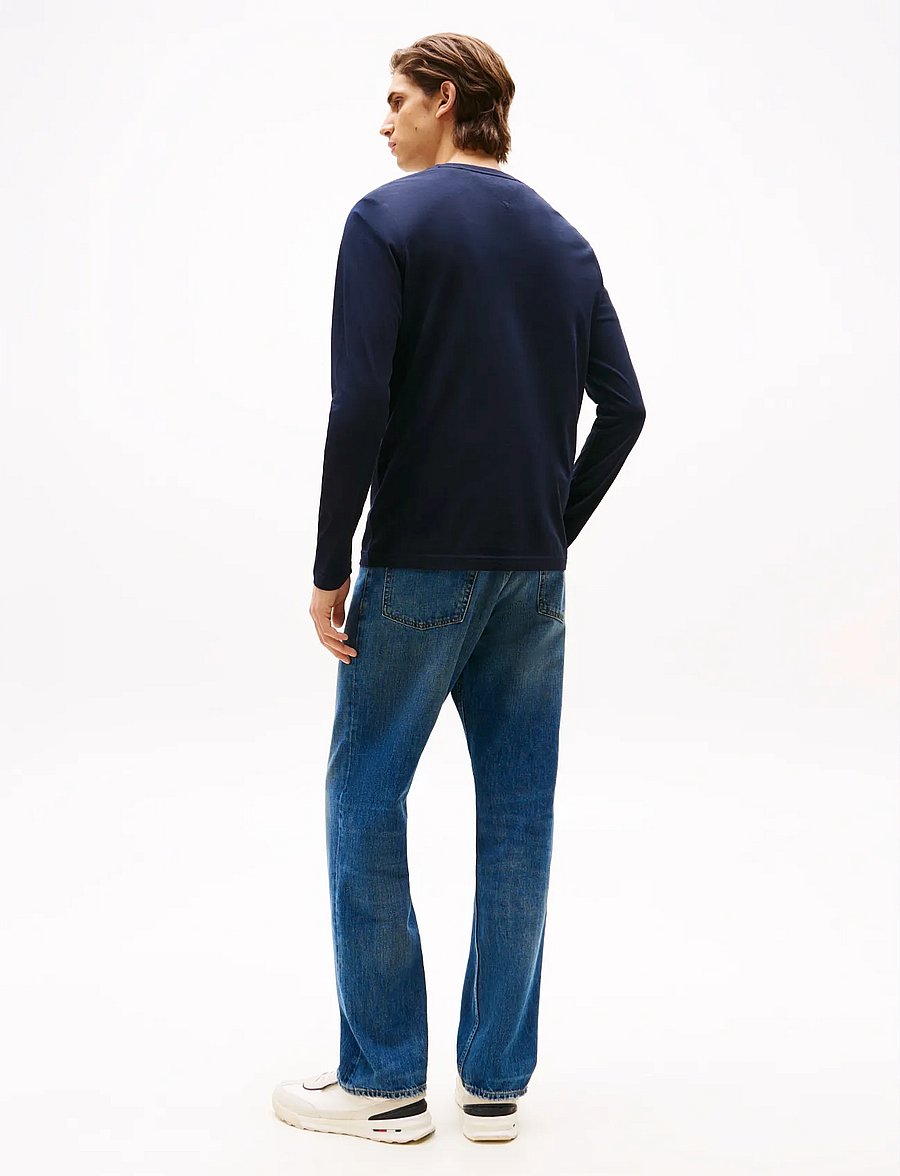 Tommy Hilfiger - HILFIGER STACK LS TEE - langærmede t-shirts - desert sky - 3
