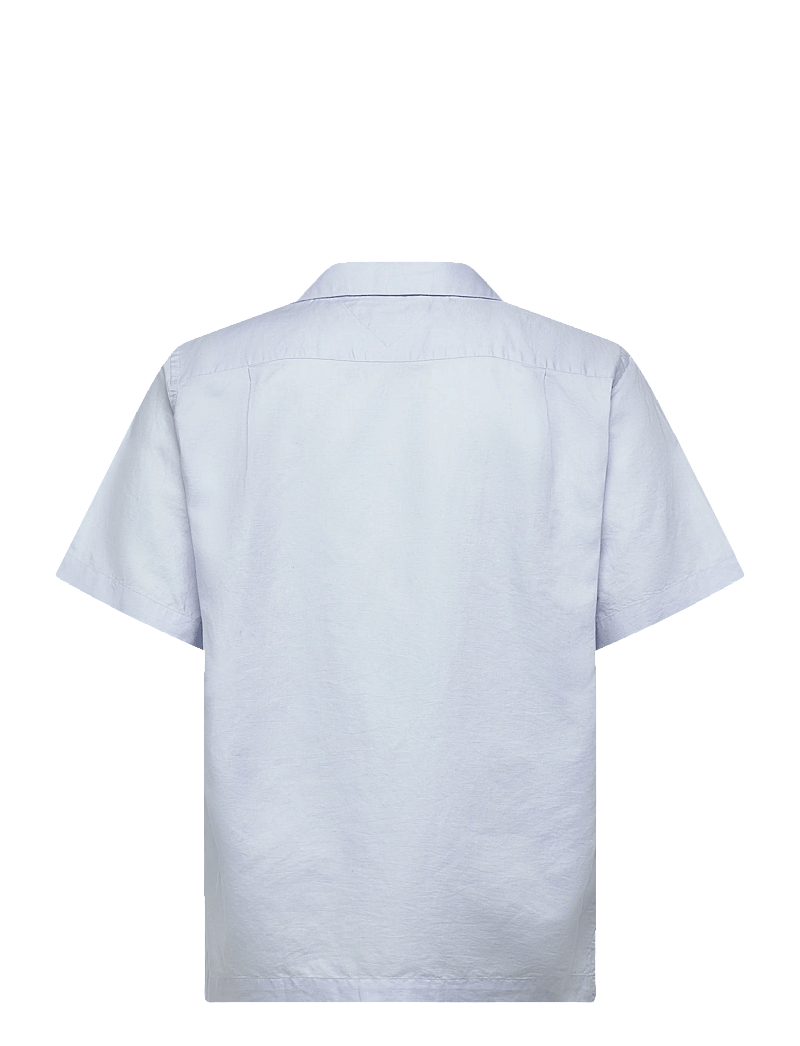 Tommy Hilfiger - LINEN BLEND SOLID S/S RF SHIRT - linased särgid - breezy blue - 2