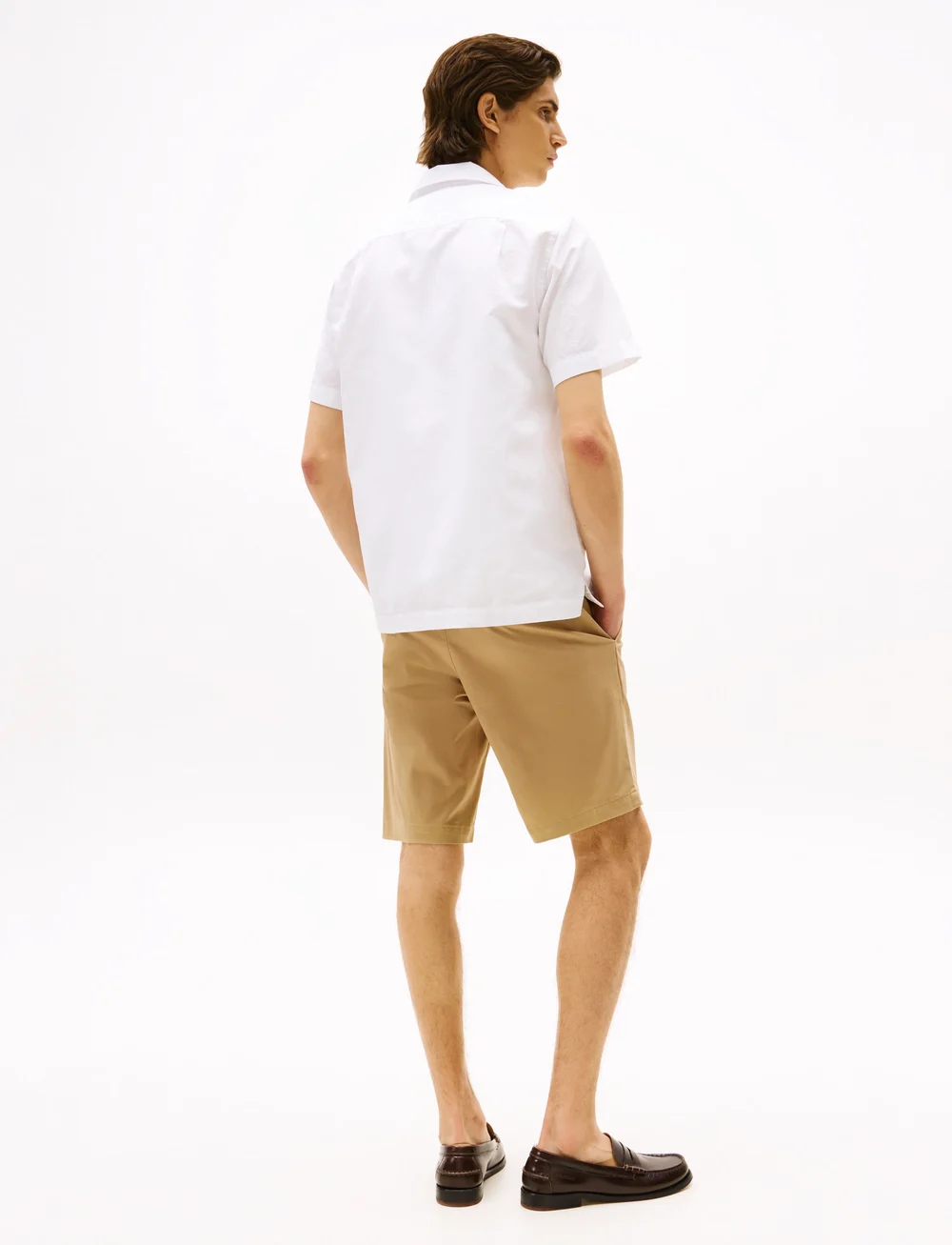 Tommy Hilfiger - LINEN BLEND SOLID S/S RF SHIRT - linen shirts - white - 3