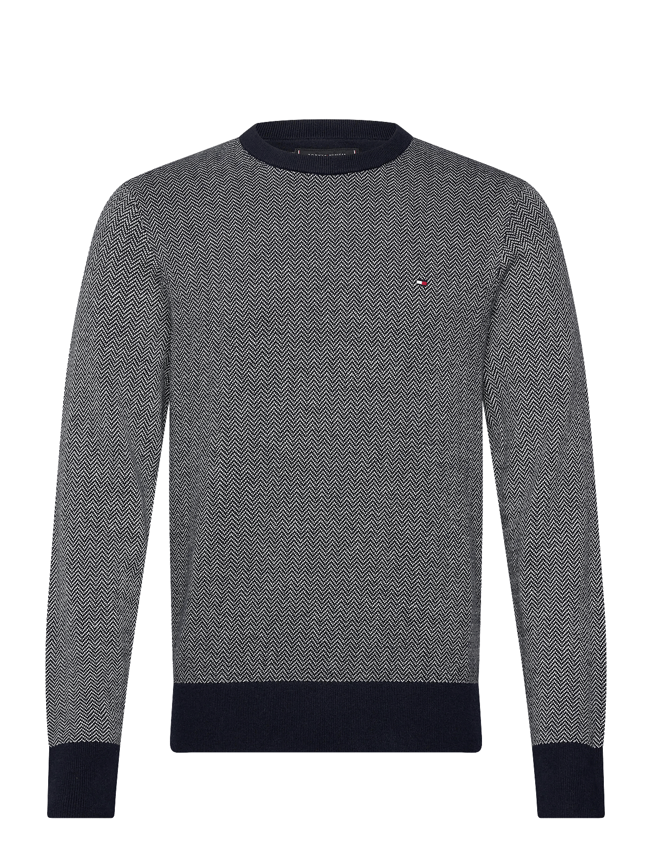 Tommy Hilfiger | Pima Ctn Cash Herringbone Crew | L