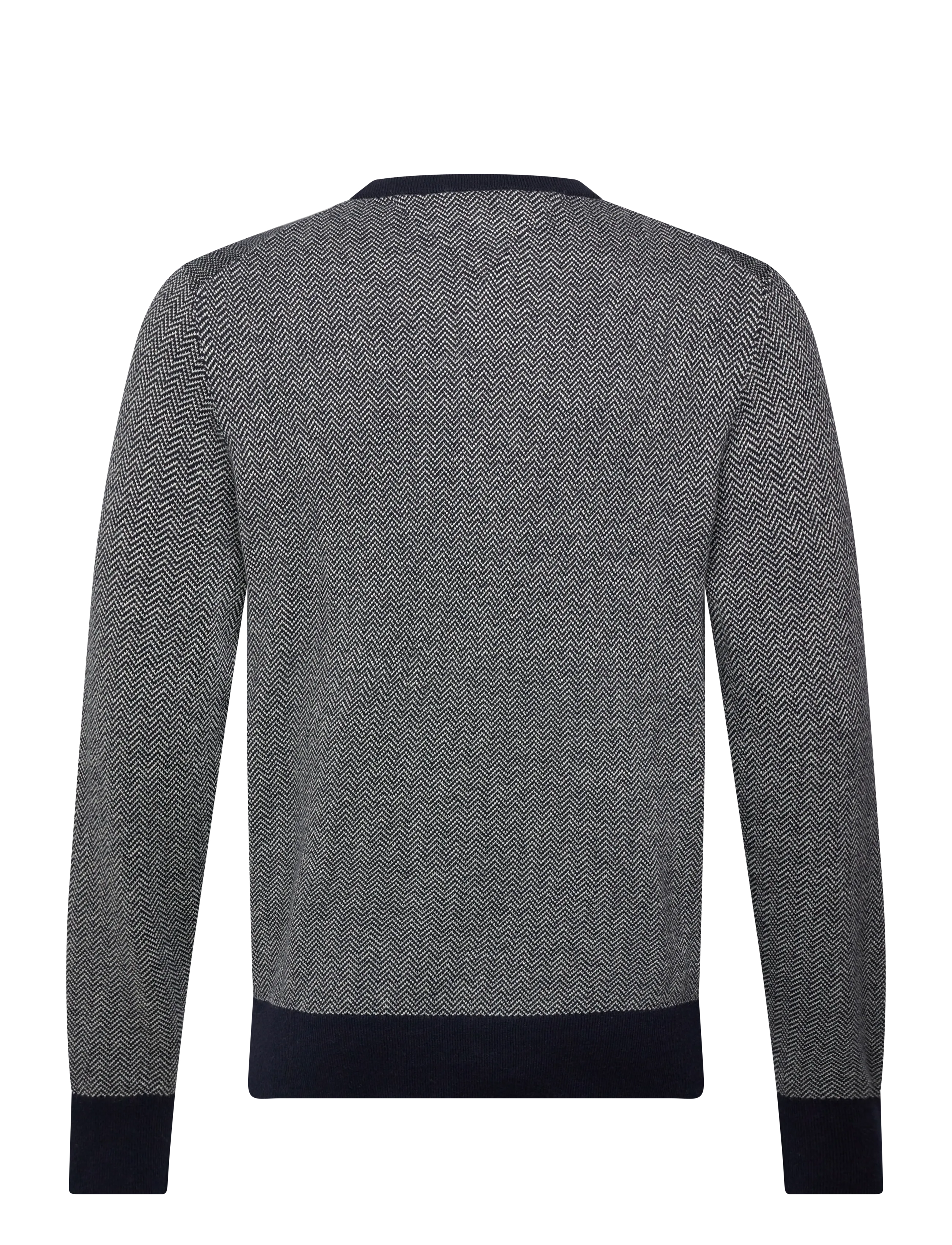 Tommy Hilfiger - PIMA CTN CASH HERRINGBONE CREW - round necks - desert sky ivory petal - 2