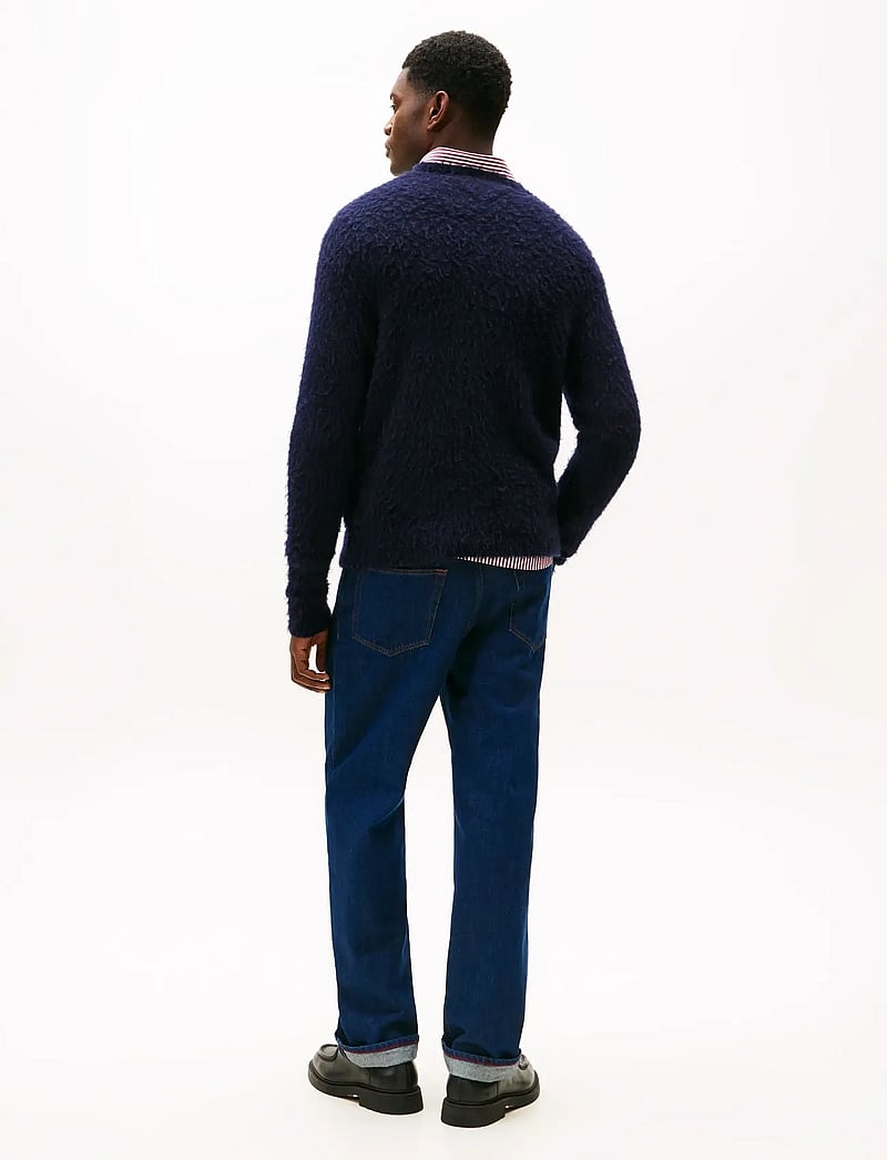 Tommy Hilfiger - ALPACA BLEND BIG FLAG CREW NECK - rundhalsad - desert sky - 4