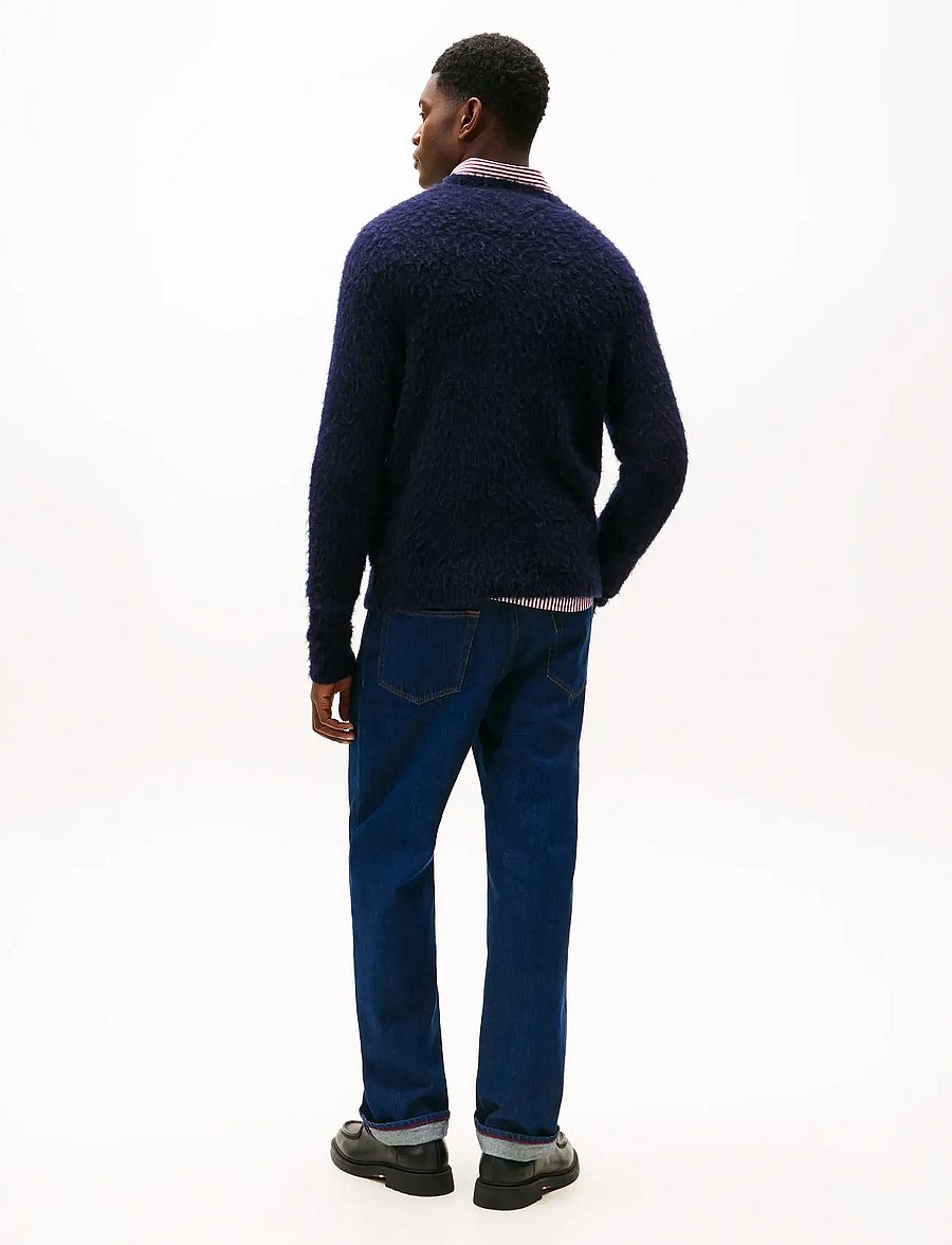 Tommy Hilfiger - ALPACA BLEND BIG FLAG CREW NECK - rundhals - desert sky - 4