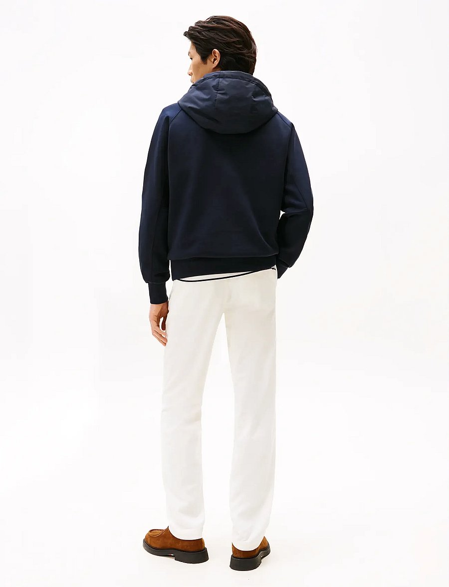 Tommy Hilfiger - MIX MEDIA 1/4 ZIP HOODY - hættetrøjer - desert sky - 3