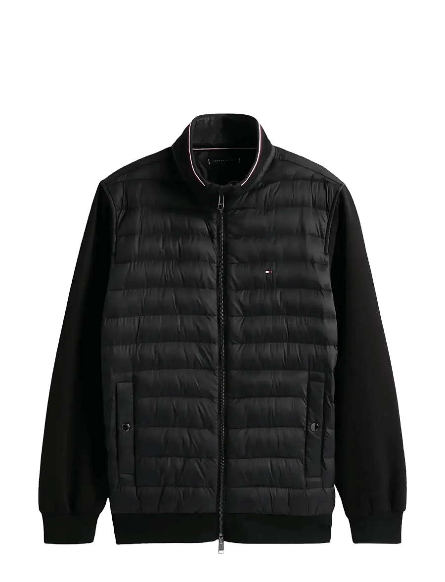 Tommy Hilfiger - MIX MEDIA ESS RWB STAND COLLAR - hybridjakker - black - 1