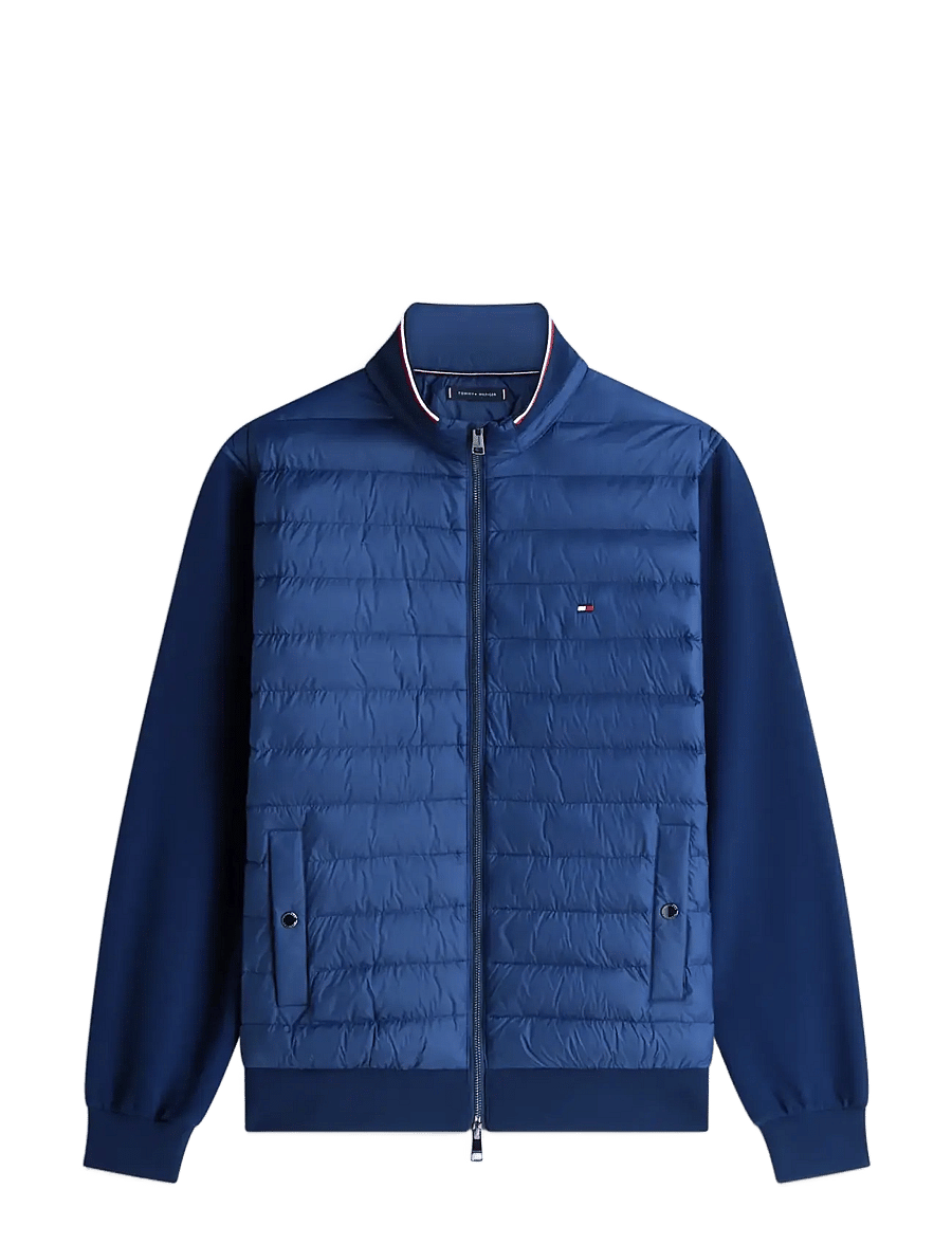 Tommy Hilfiger - MIX MEDIA ESS RWB STAND COLLAR - hybriditakit - carbon navy - 1