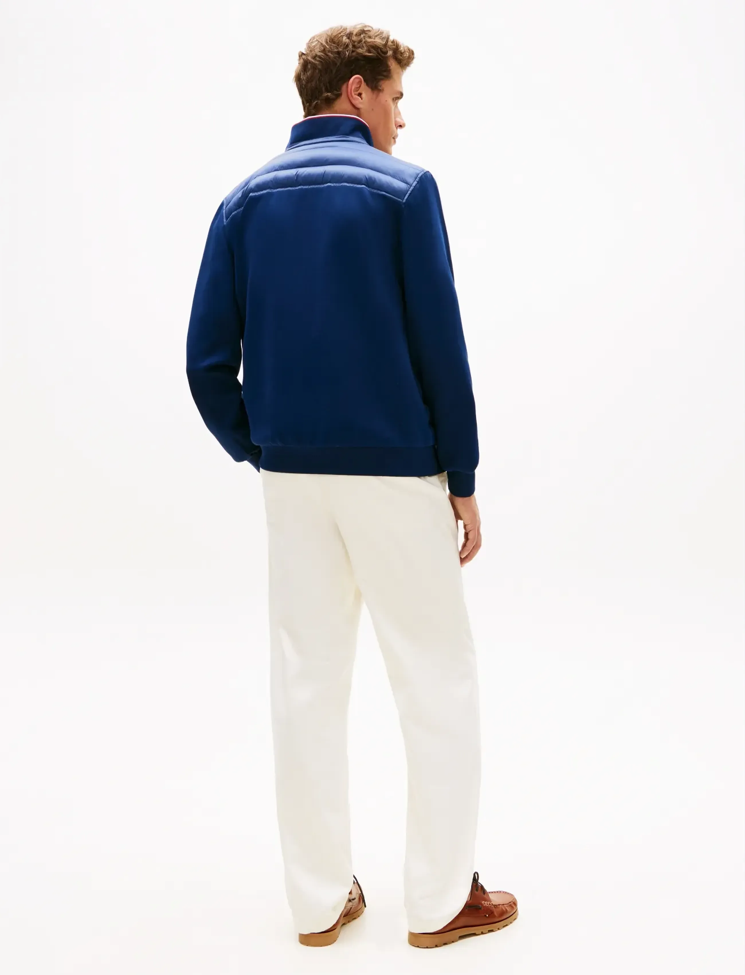 Tommy Hilfiger - MIX MEDIA ESS RWB STAND COLLAR - hybridjackor - carbon navy - 2