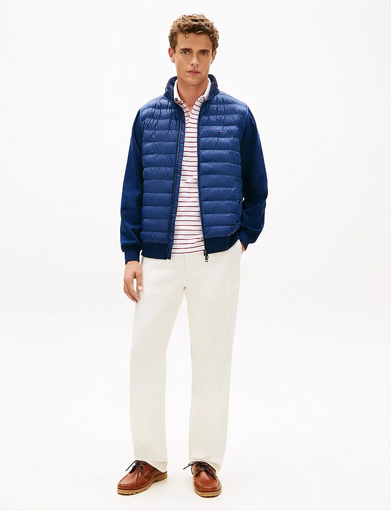 Tommy Hilfiger - MIX MEDIA ESS RWB STAND COLLAR - hybridjakker - carbon navy - 3