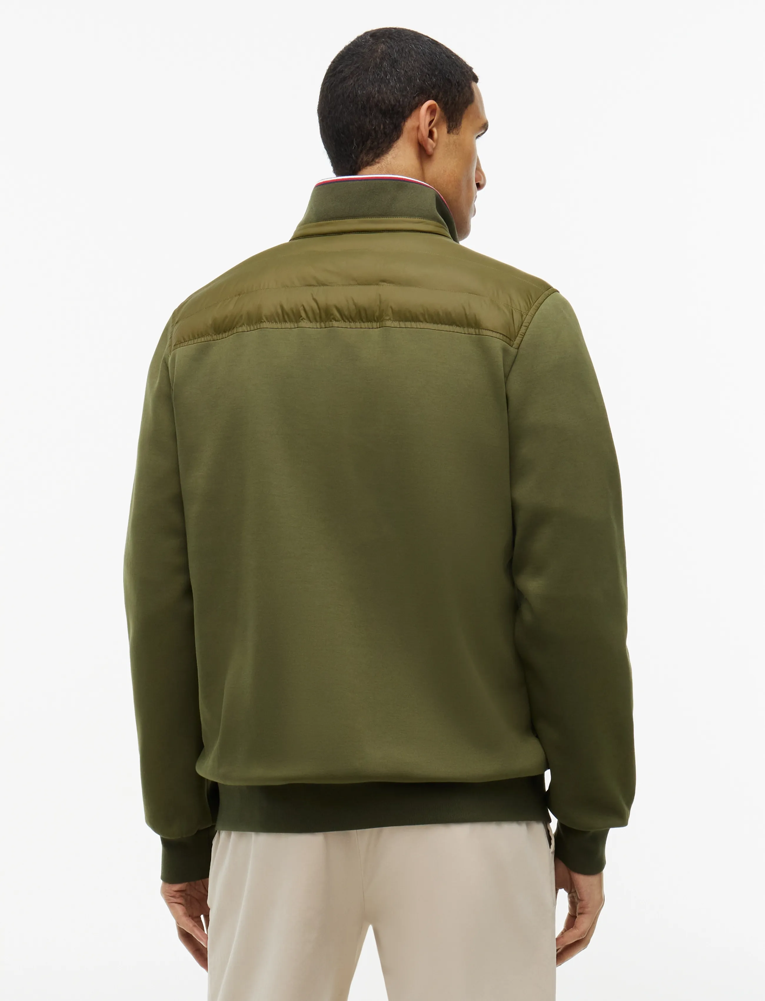 Tommy Hilfiger - MIX MEDIA ESS RWB STAND COLLAR - hybrid-jacken - huntsman green - 2