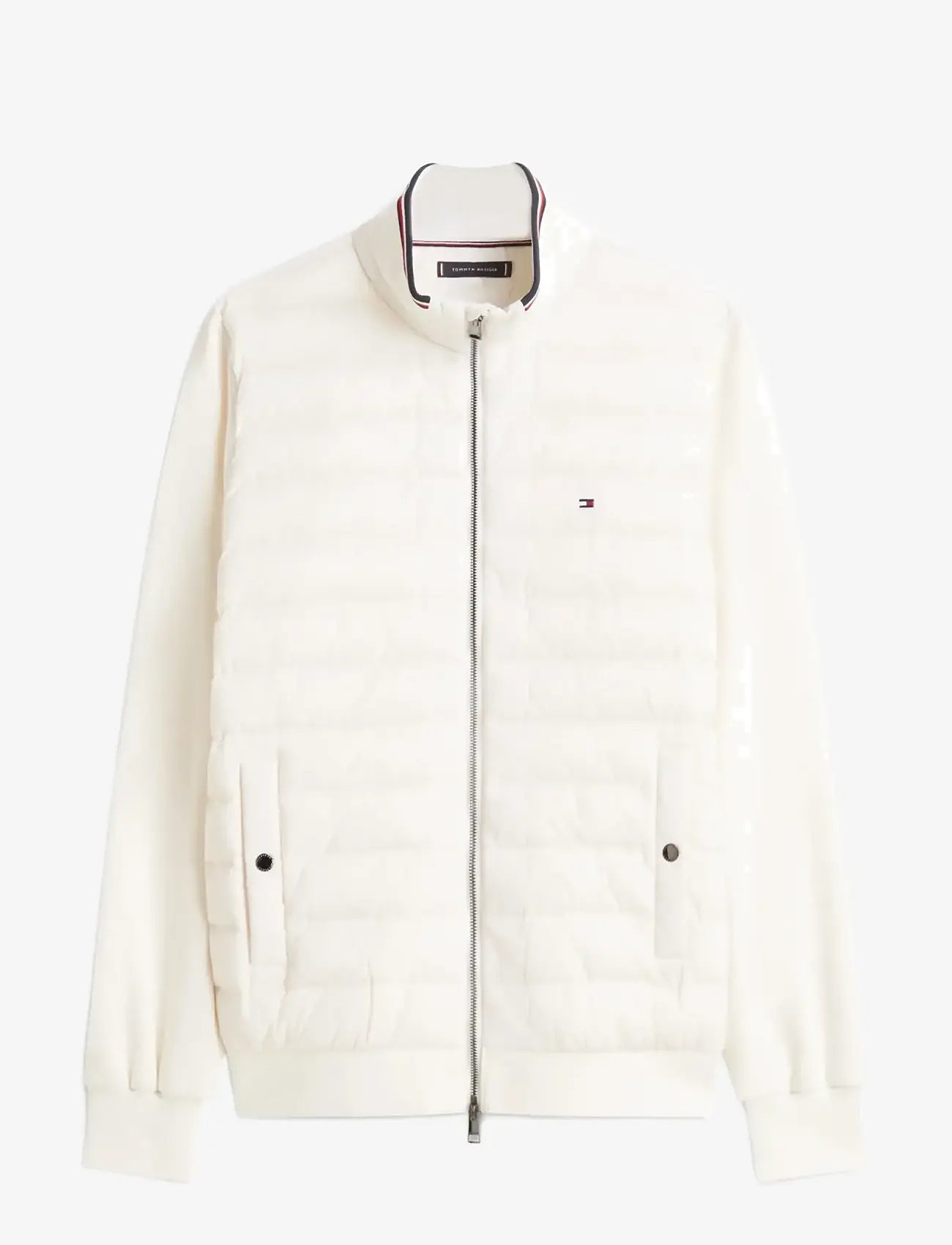 Tommy Hilfiger - MIX MEDIA ESS RWB STAND COLLAR -  hybrid jakkar - ivory petal - 1