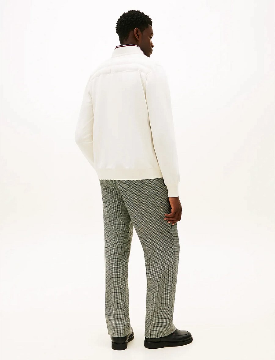 Tommy Hilfiger - MIX MEDIA ESS RWB STAND COLLAR - hybrid-jacken - ivory petal - 3