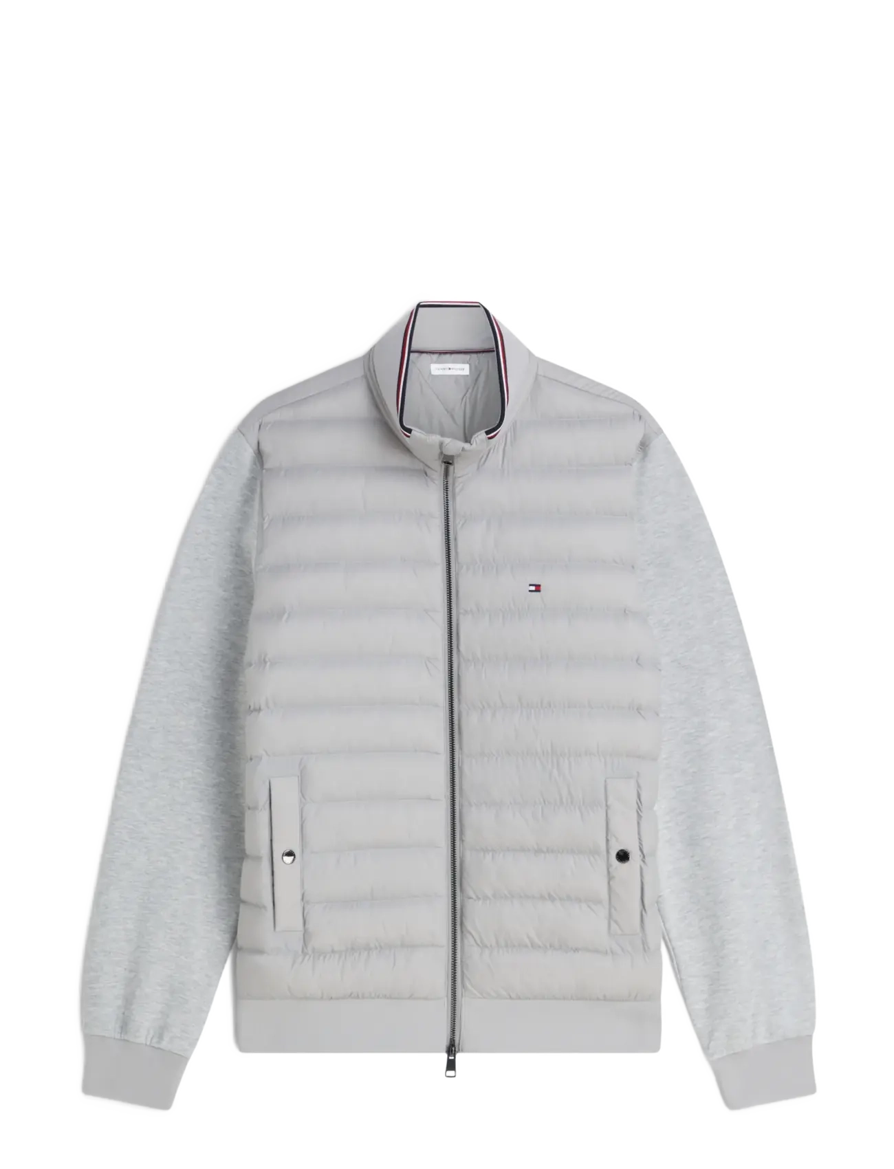 Tommy Hilfiger MIX MEDIA ESS RWB STAND COLLAR - Hybrid jackets  - LIGHT GREY HEATHER / grey