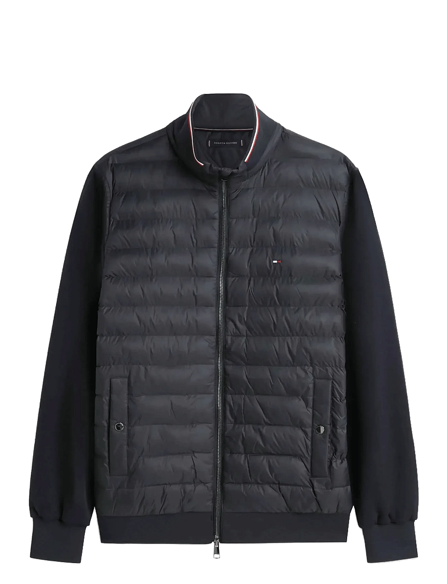 Tommy Hilfiger - MIX MEDIA ESS RWB STAND COLLAR - hybridjakker - navy blue - 1