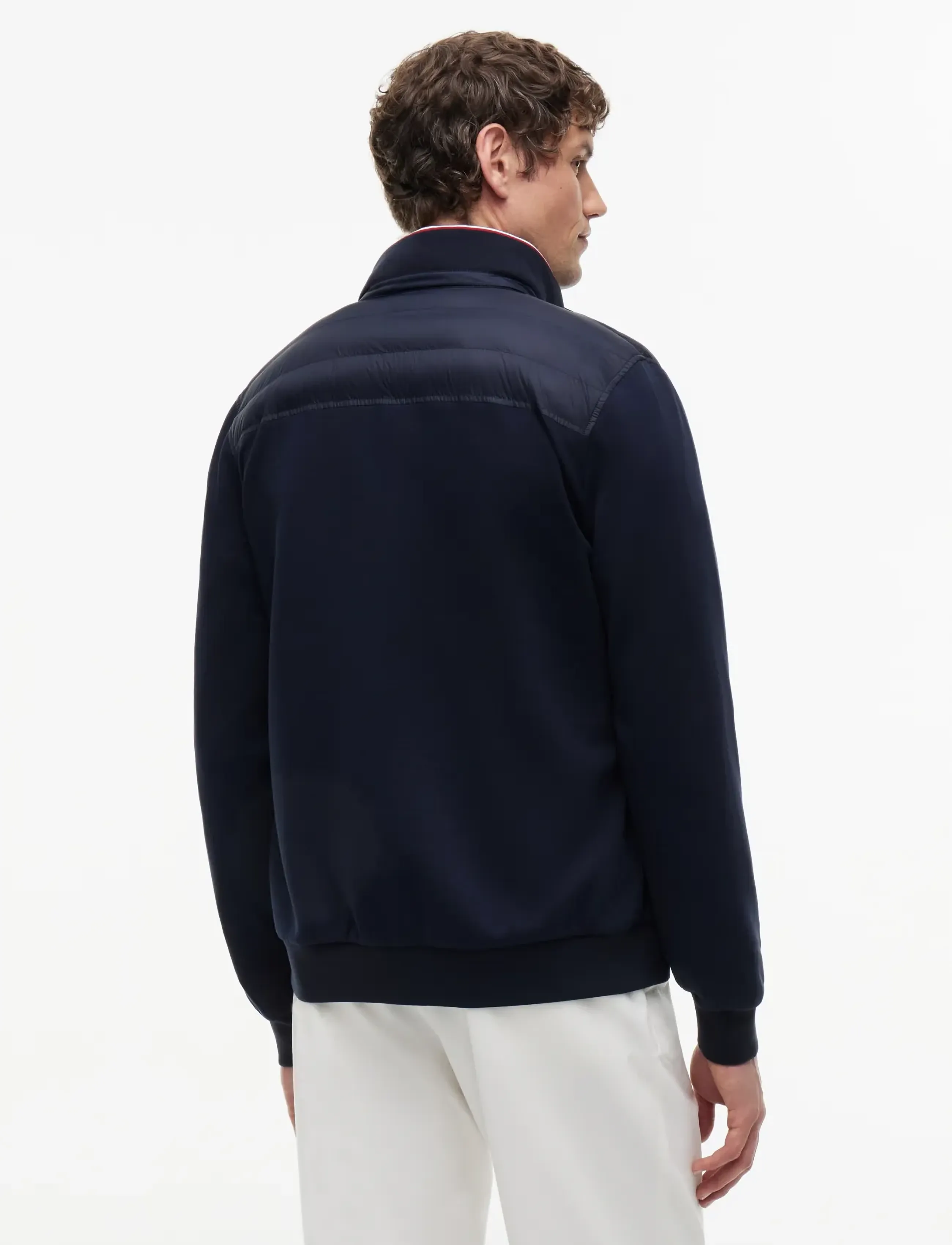 Tommy Hilfiger - MIX MEDIA ESS RWB STAND COLLAR - hübriidjoped - navy blue - 2