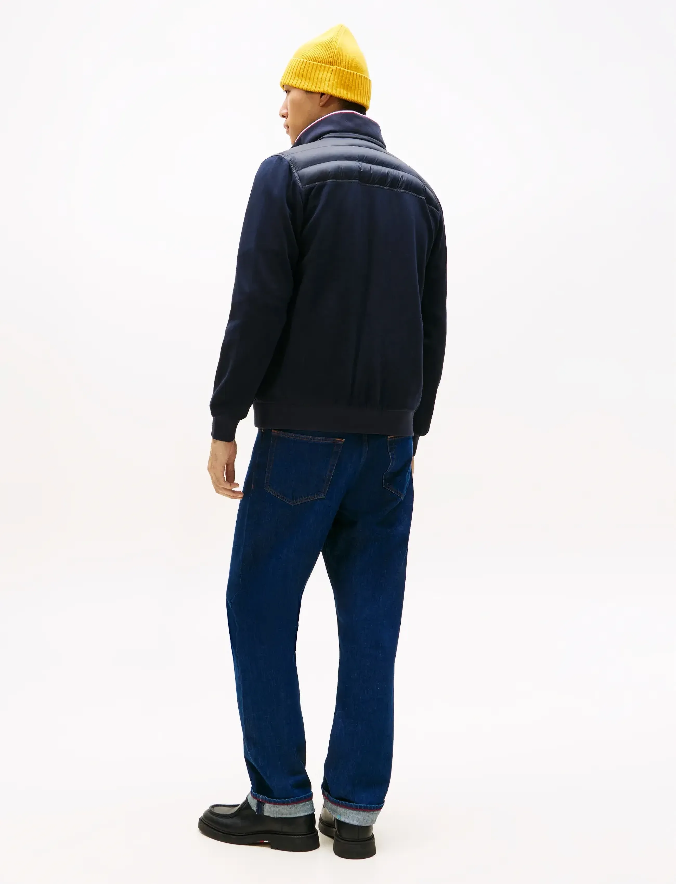 Tommy Hilfiger - MIX MEDIA ESS RWB STAND COLLAR - hybrid-jacken - navy blue - 3