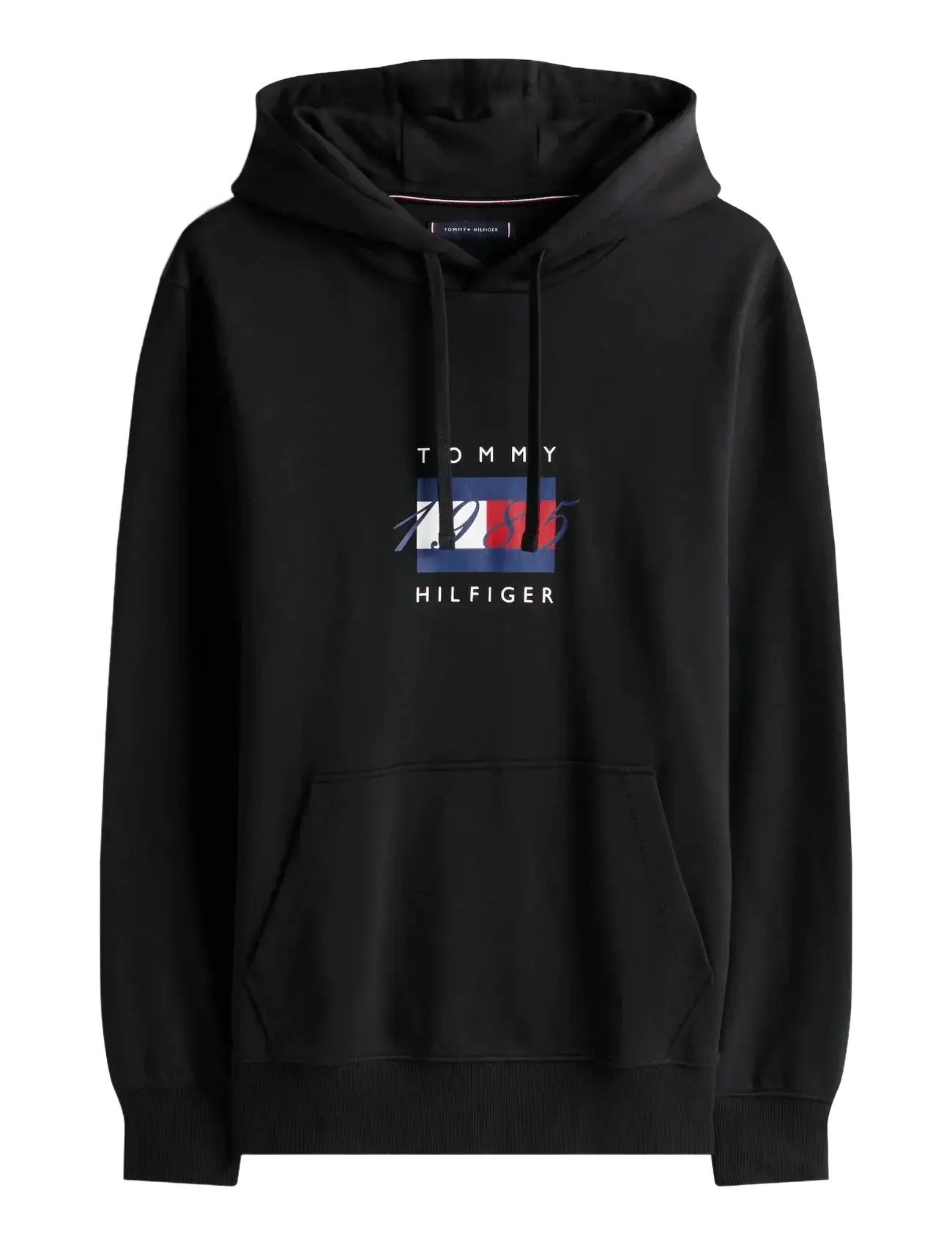 TOMMY HILFIGER Linear Flag Graphic Hoodie Schwarz - XXXL - Herren