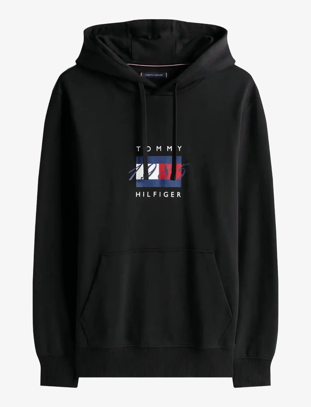Tommy Hilfiger - LINEAR FLAG GRAPHIC HOODIE - kapuzenpullover - black - 1