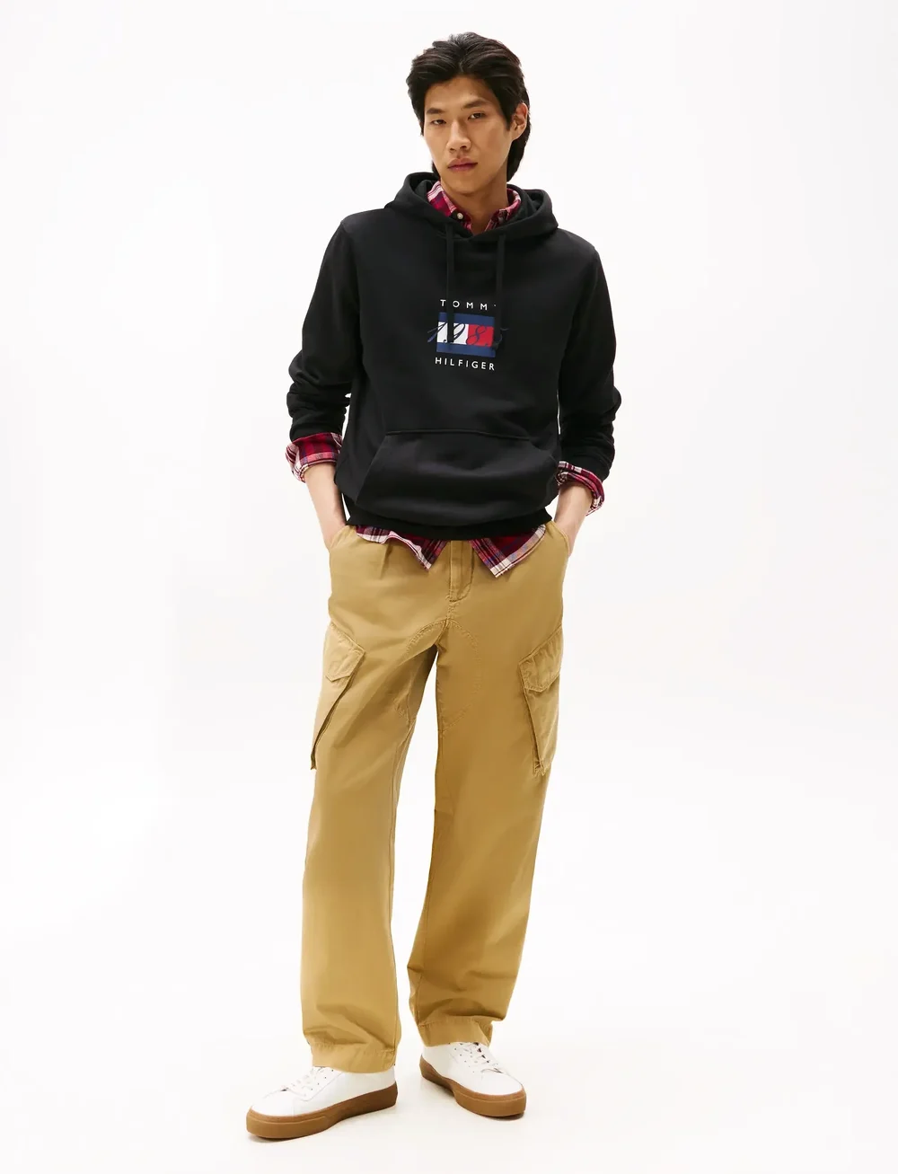 Tommy Hilfiger - LINEAR FLAG GRAPHIC HOODIE - kapuzenpullover - black - 2
