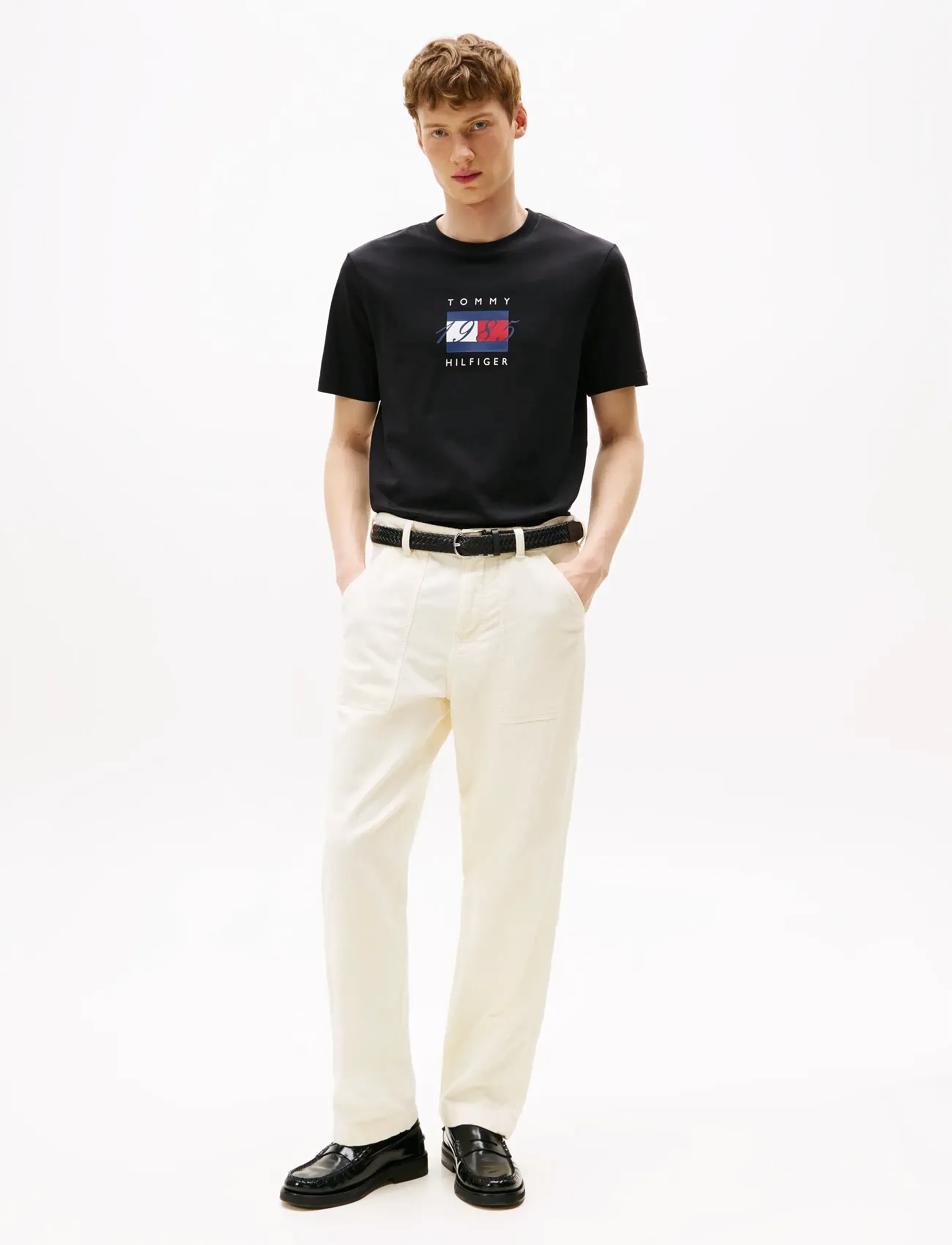 Tommy Hilfiger - LINEAR FLAG GRAPHIC TEE - lowest prices - black - 2