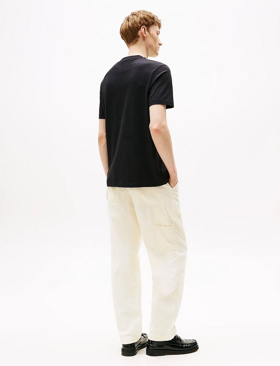 Tommy Hilfiger - LINEAR FLAG GRAPHIC TEE - kortærmede t-shirts - black - 3