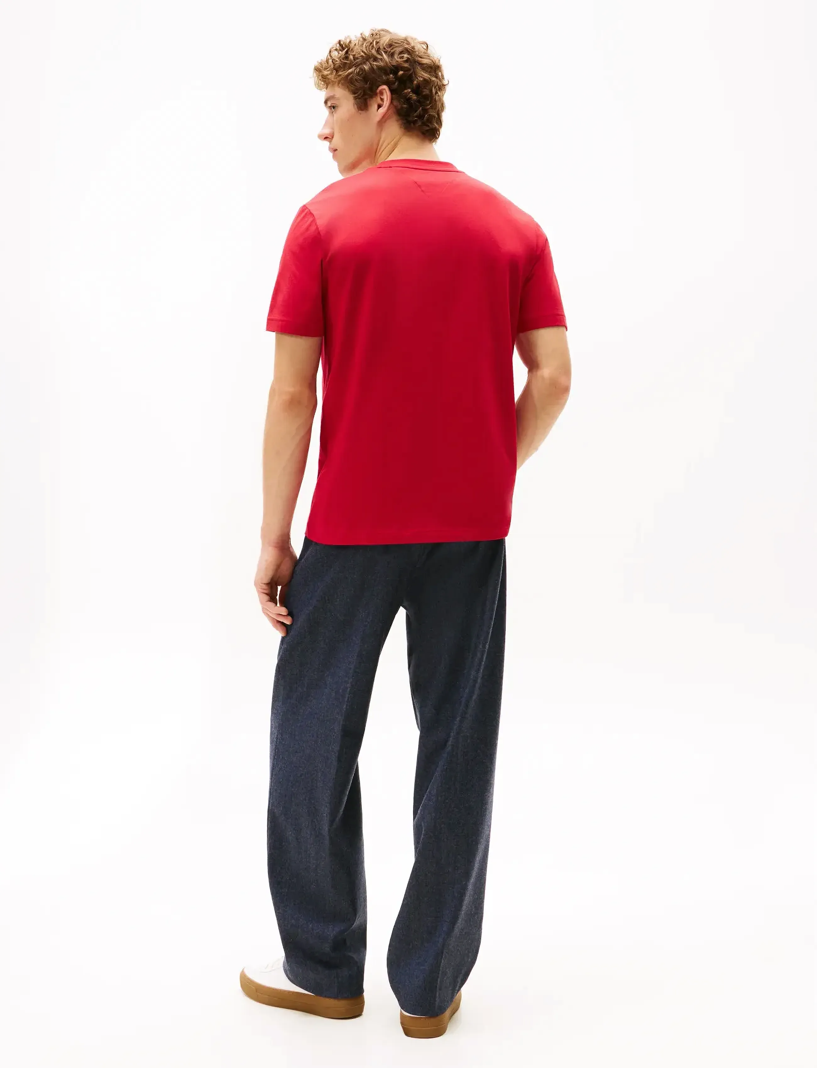 Tommy Hilfiger - LINEAR FLAG GRAPHIC TEE - short-sleeved t-shirts - medium red - 3