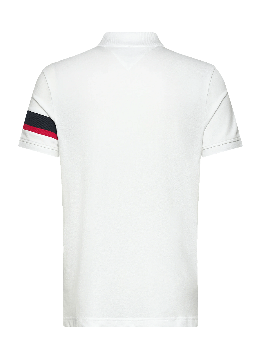 Tommy Hilfiger - RWB SLEEVE TAPE REG POLO - kortærmede poloer - white - 2